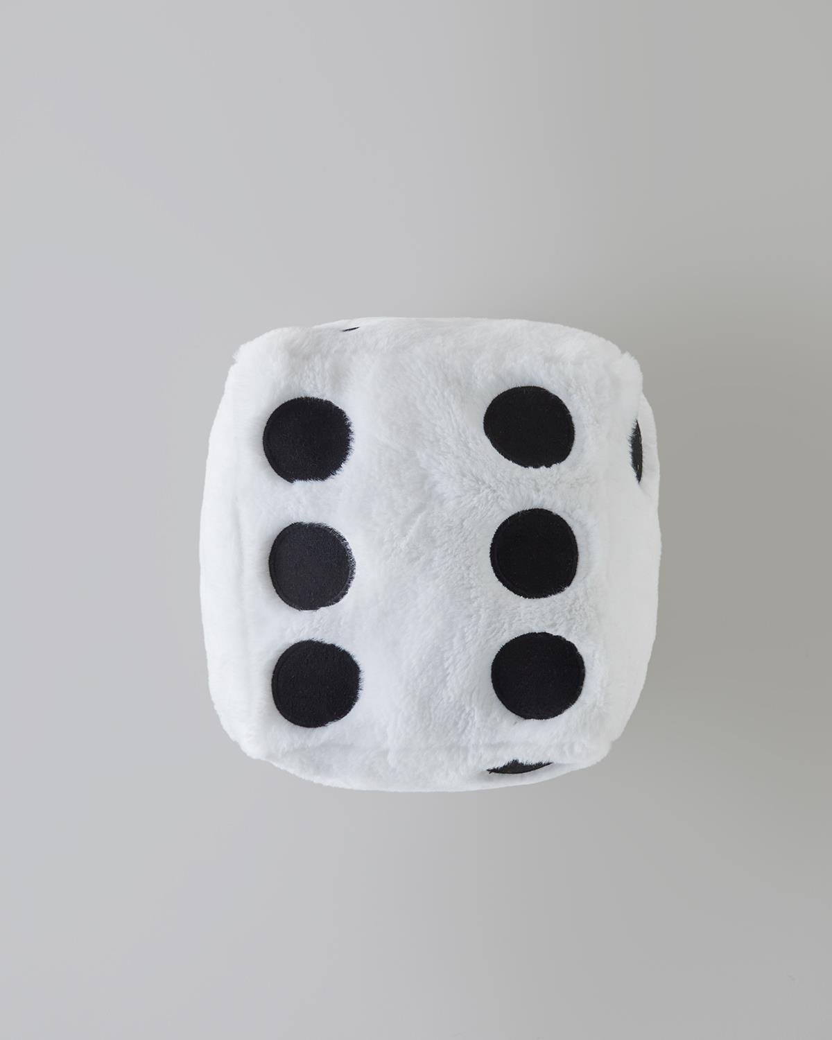 Dice Dekoratif Kırlent 20x20 cm Beyaz