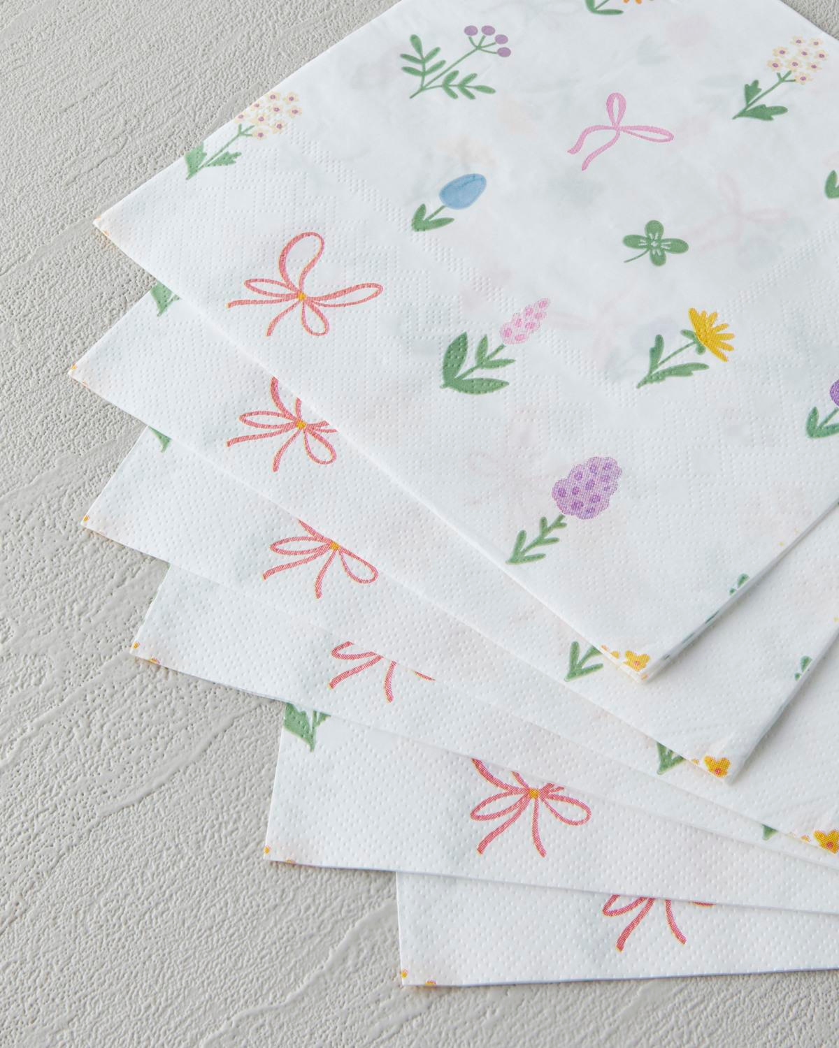 Ditsy Garden Kağıt 20'li Kağıt Peçete 33x33 cm Renkli