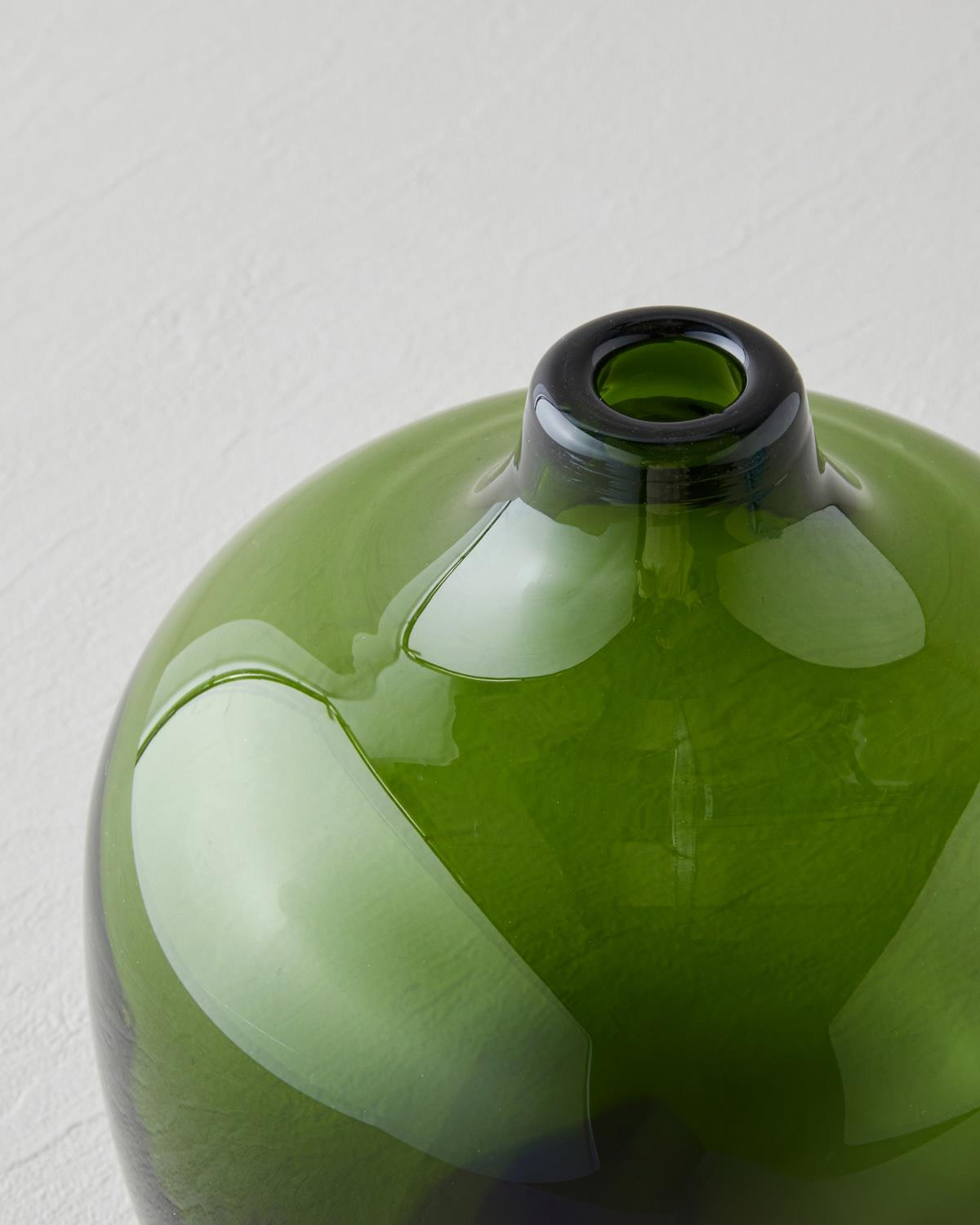 Dolce Cam Vazo 20 cm Yeşil