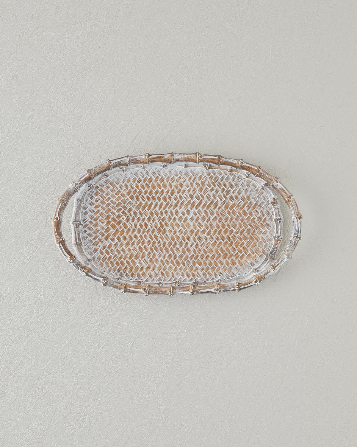 Doris Dekoratif Tepsi 33x3,5x19,5 cm Naturel