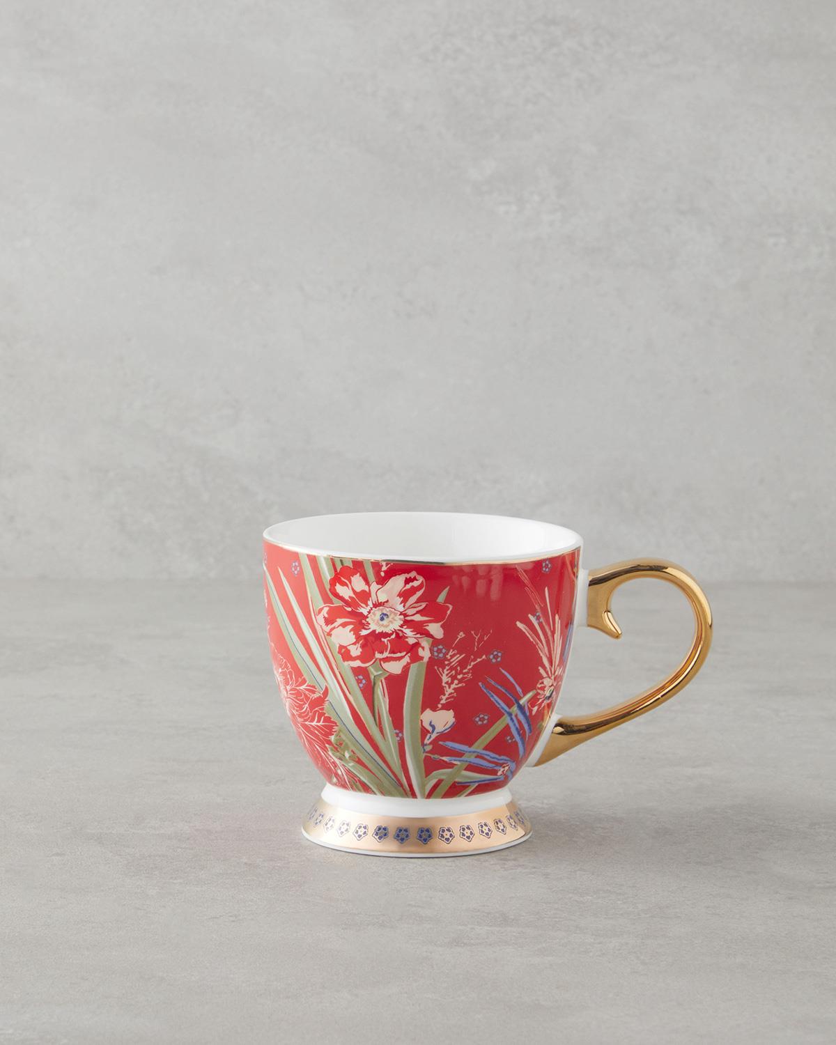 Edenic New Bone China Kupa 460 ml Kırmızı