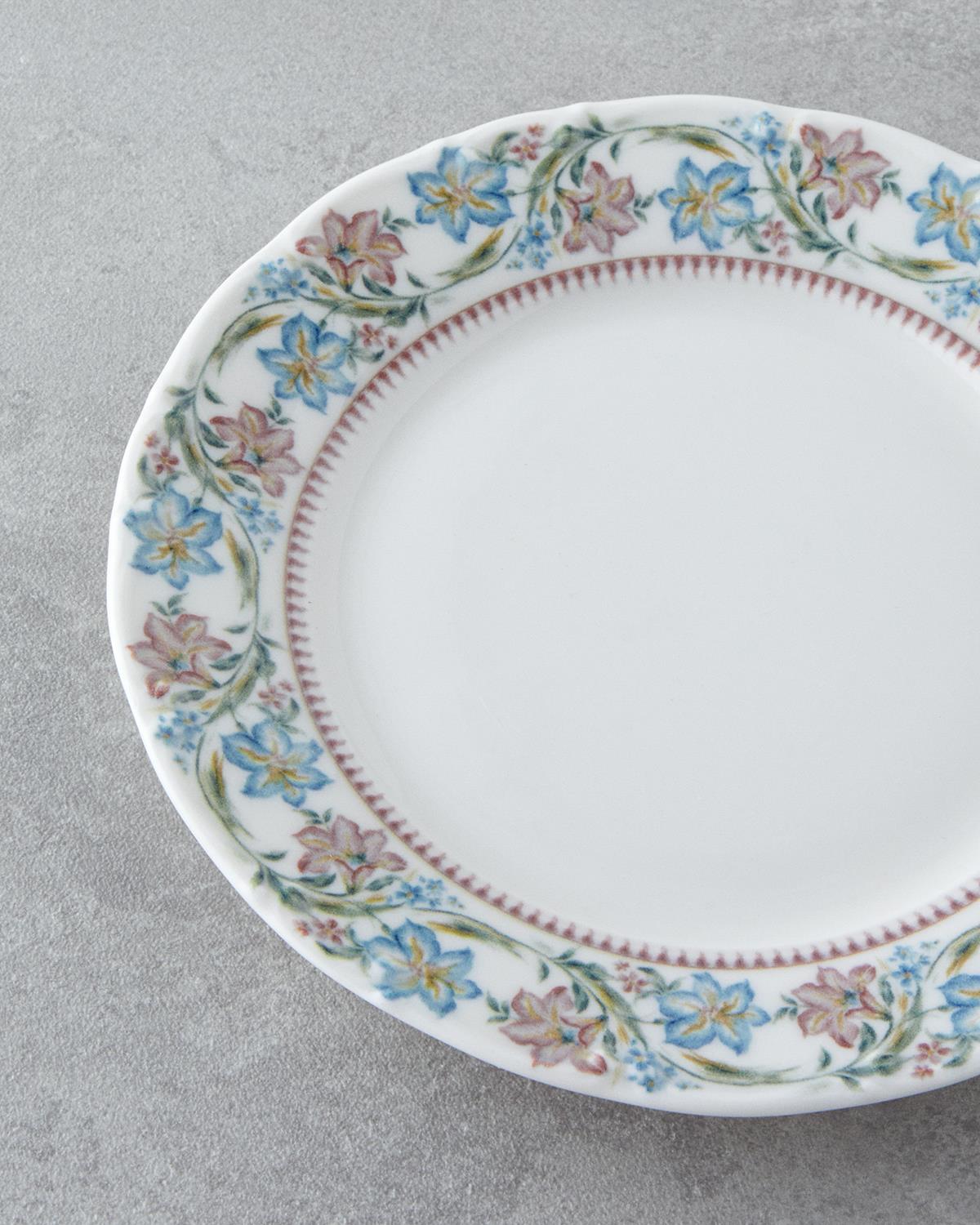 Elegant Porselen 4'lü Pasta Seti 19 cm Renkli