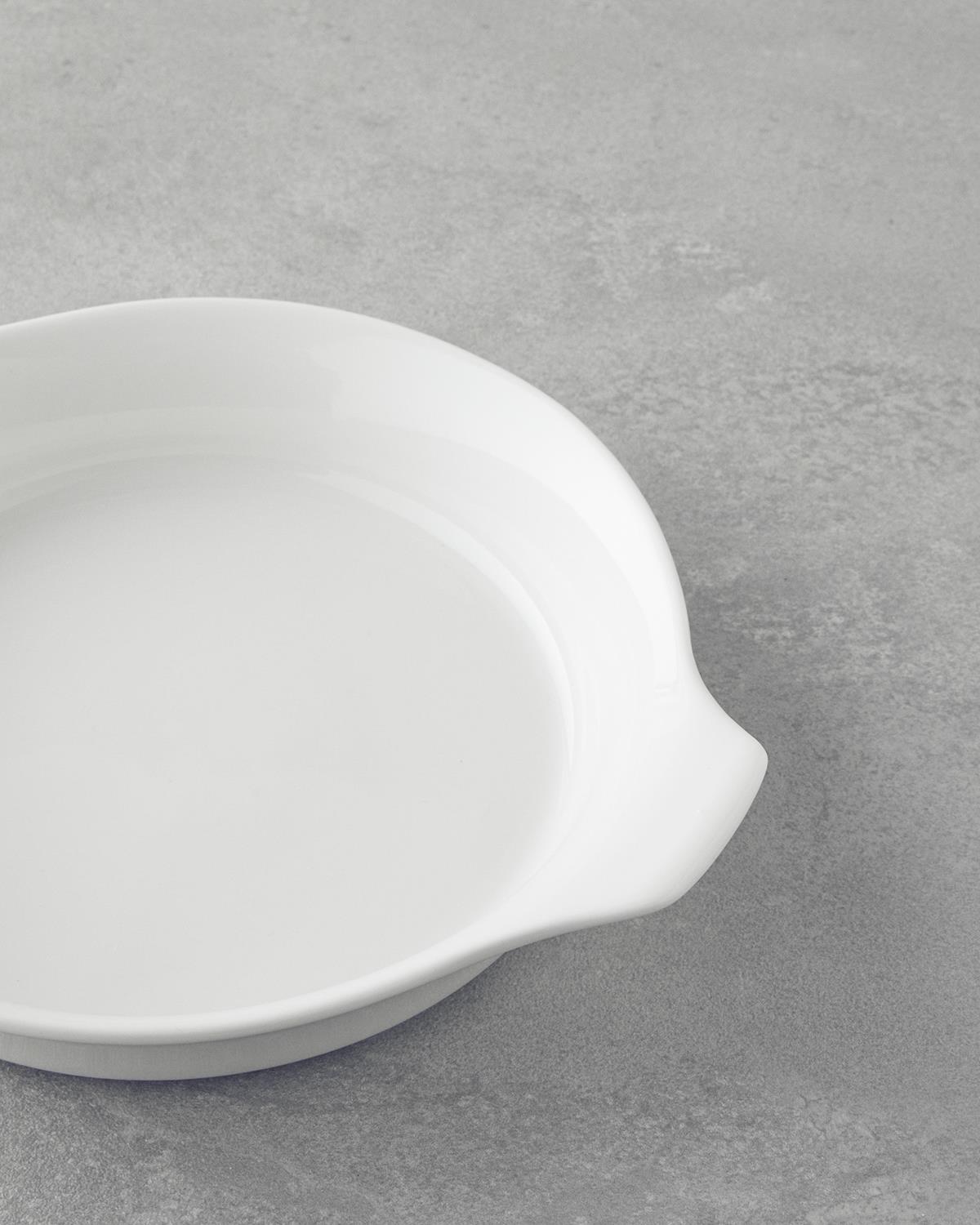 Elise Porselen Sahan Fırın Kabı 20 cm Beyaz