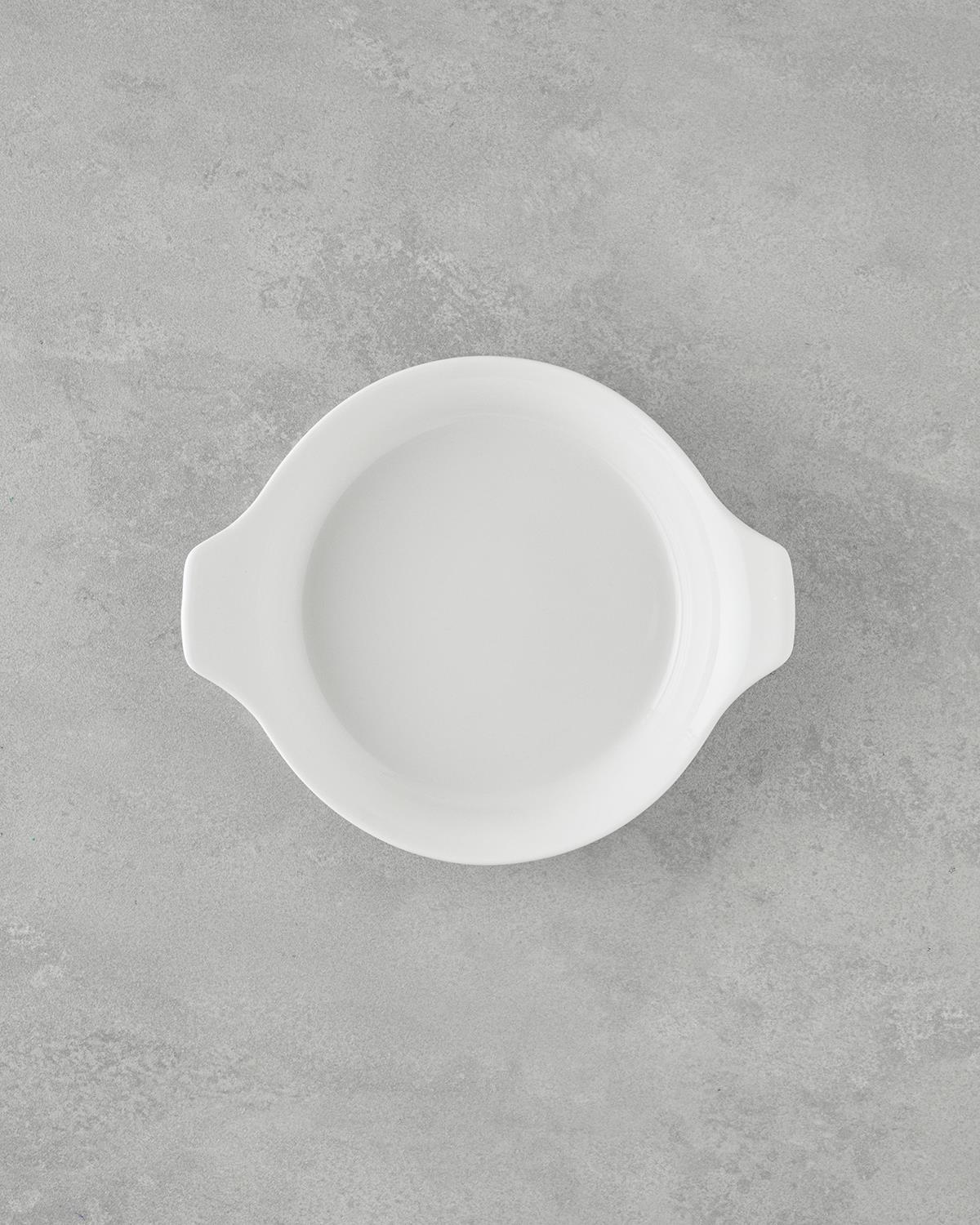 Elise Porselen Sahan Fırın Kabı 20 cm Beyaz