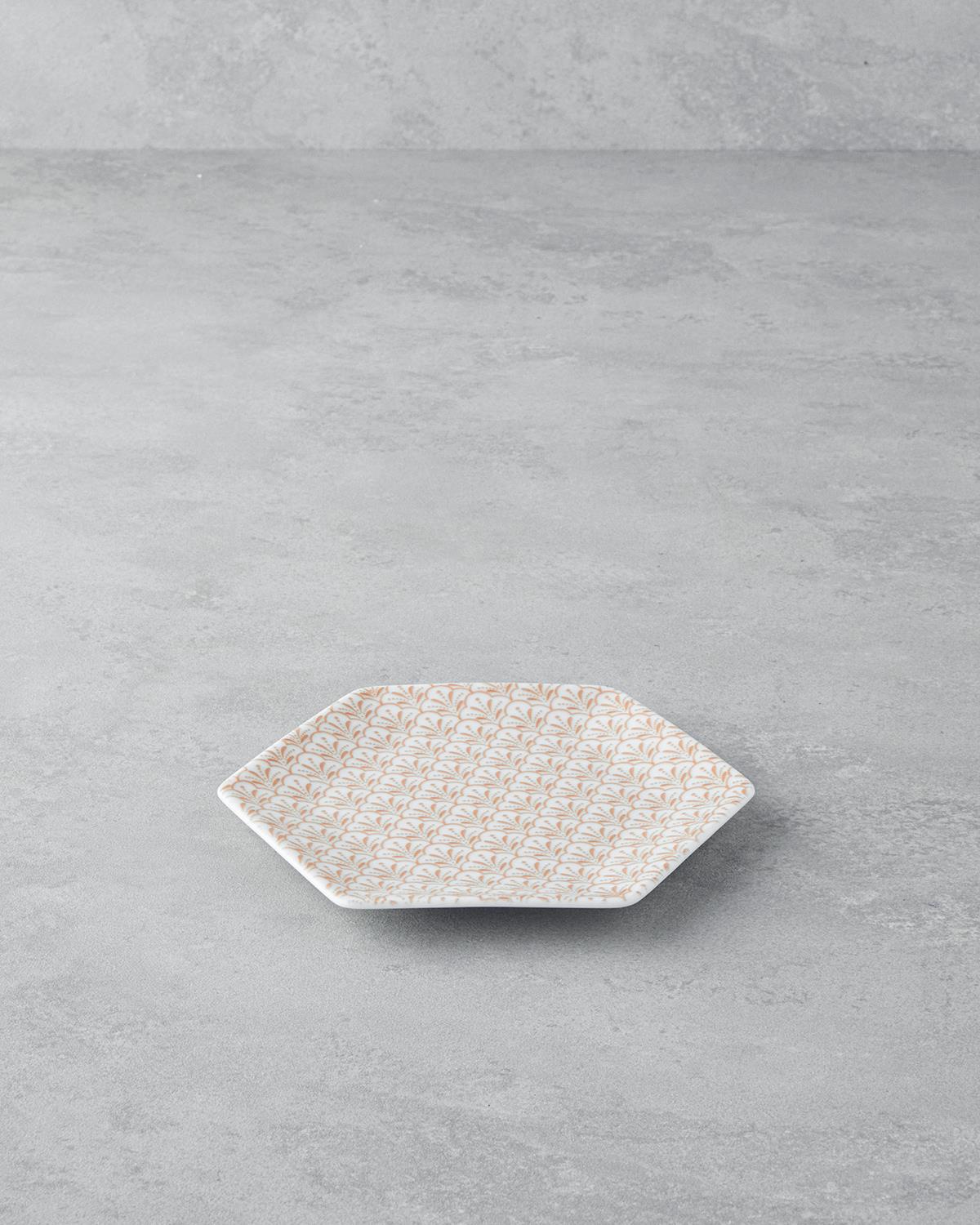 Ellie Bone Porselen Pasta Tabağı 17 cm Turuncu