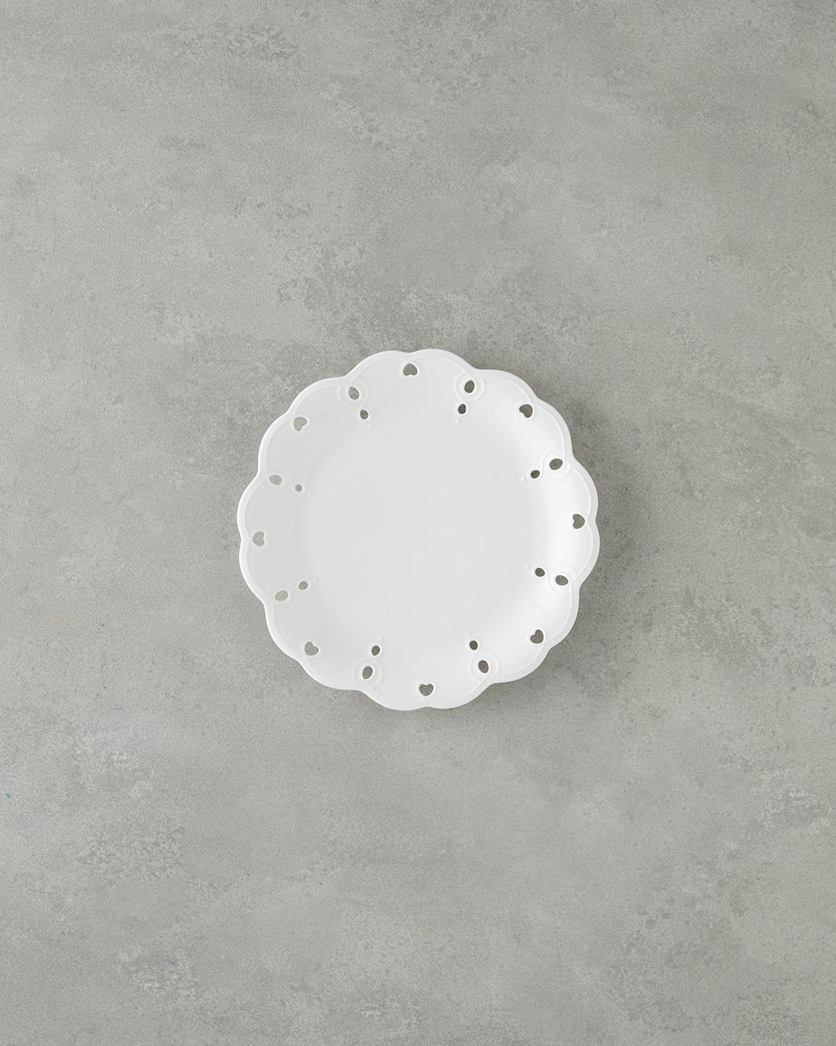 Elodie Porselen Pasta Tabağı 21 cm Beyaz