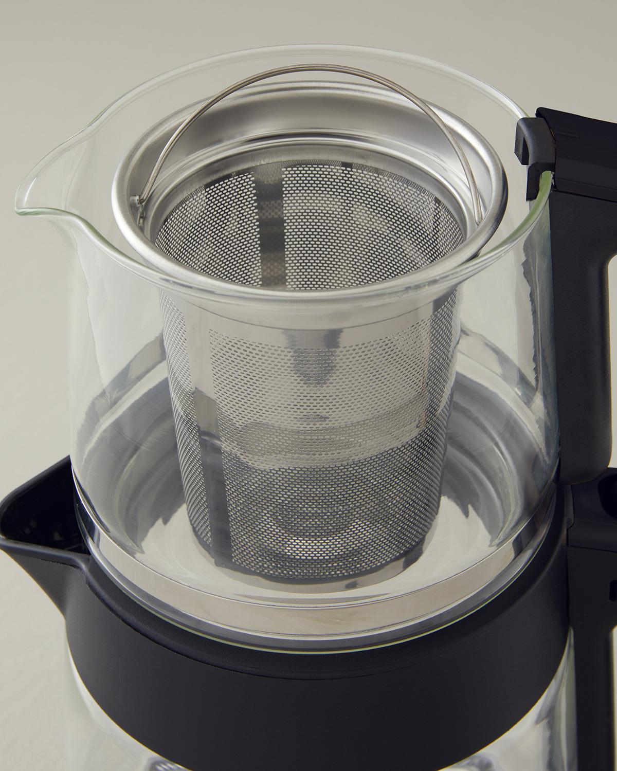 English Home CMK 6001 Cam Çay Makinesi ve Kettle Siyah