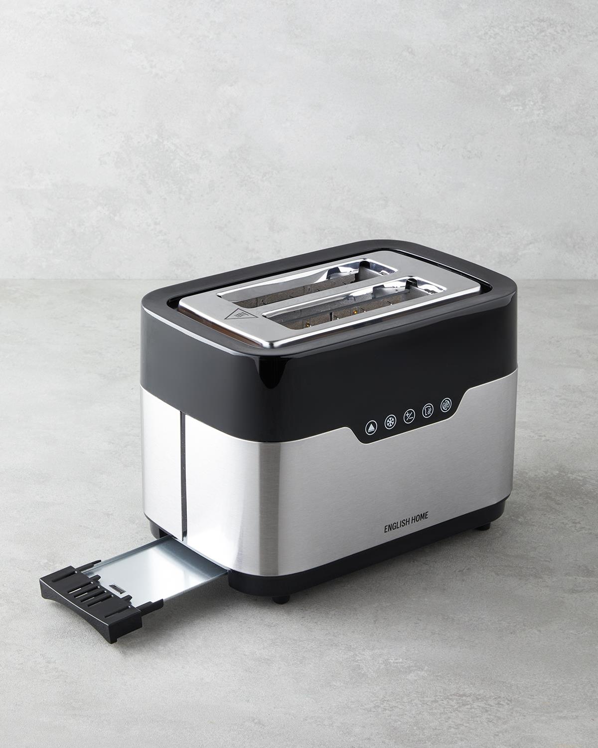 English Home EKM 5001 Dijital Ekmek Kızartma Makinesi 920W Siyah-Krom