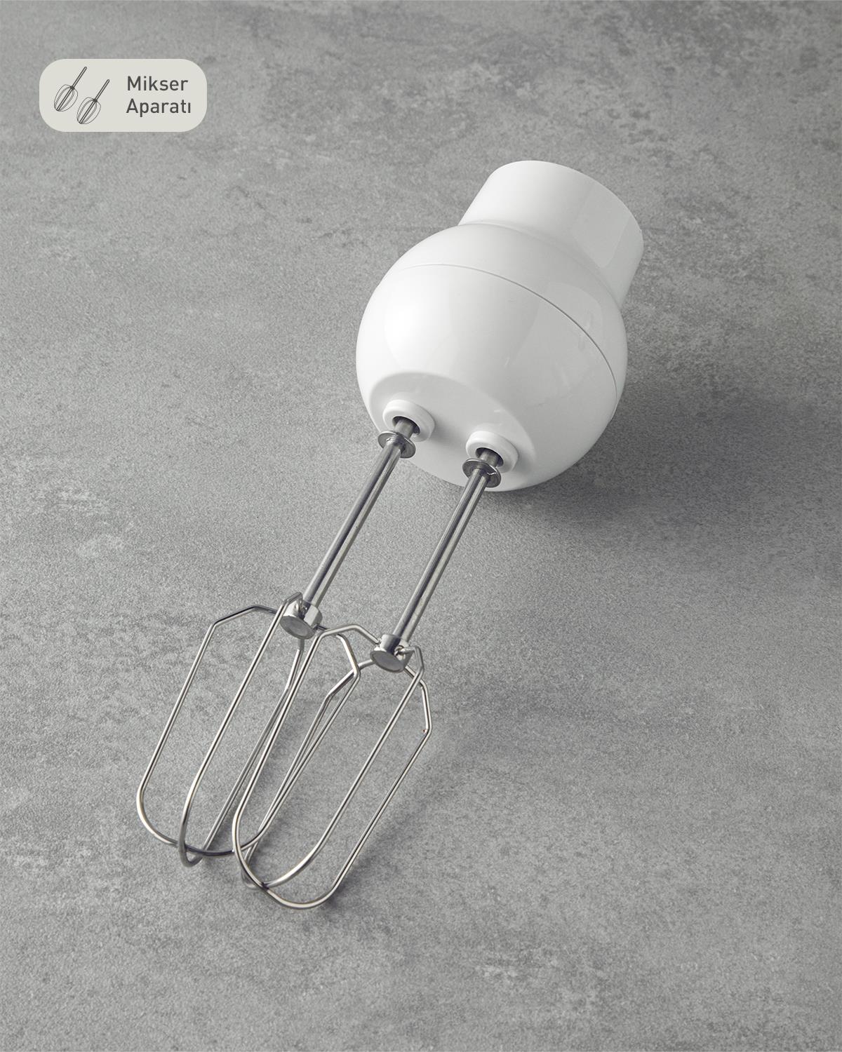 English Home MBS 3001 4 Bıçaklı Mini Blender Seti Beyaz-Bakır