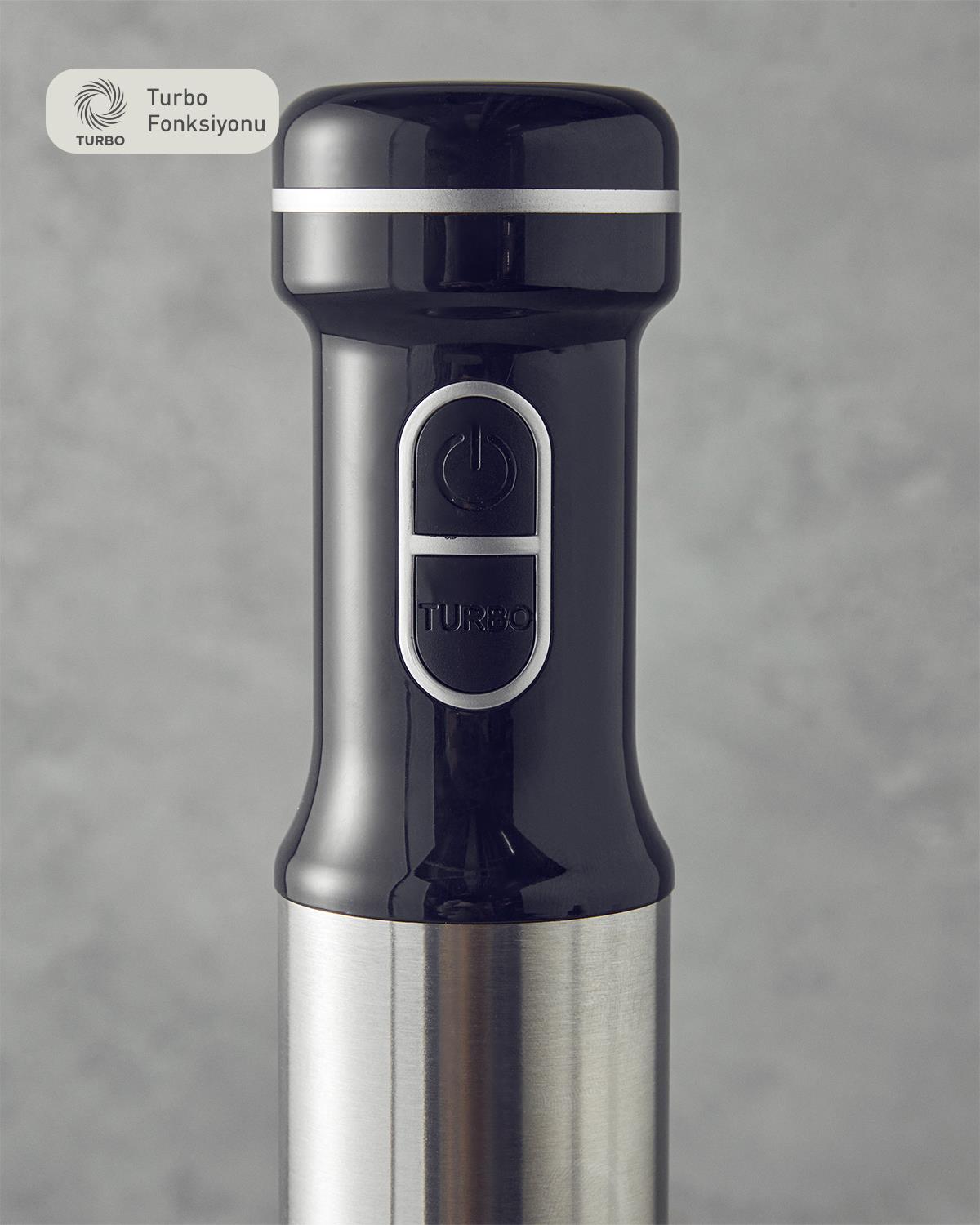 English Home RMB 3001 4 Bıçaklı Multi Blender Seti Siyah-Krom