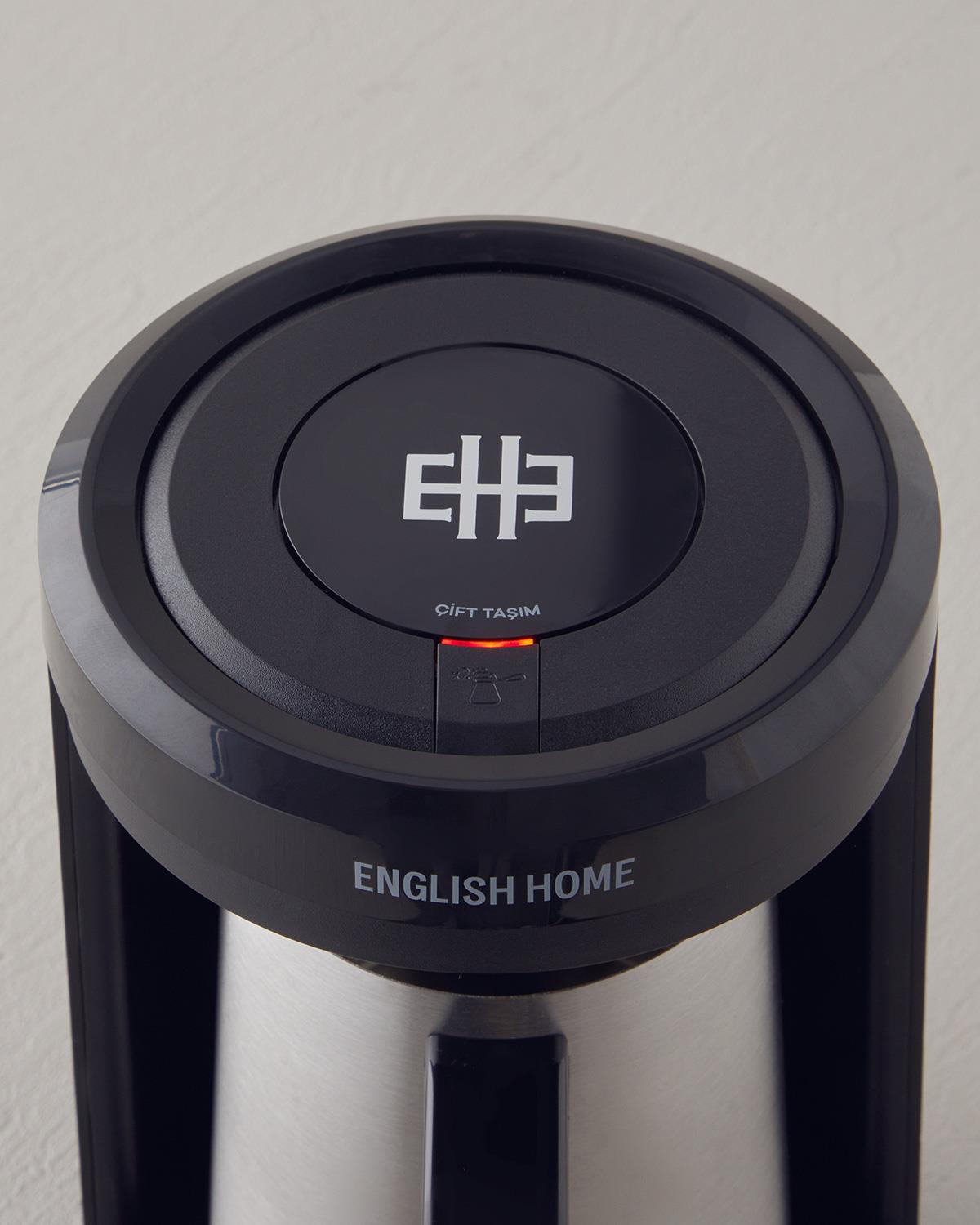 English Home TKM 6001 Çelik Cezve Çift Taşım Türk Kahvesi Makinesi Siyah-Krom