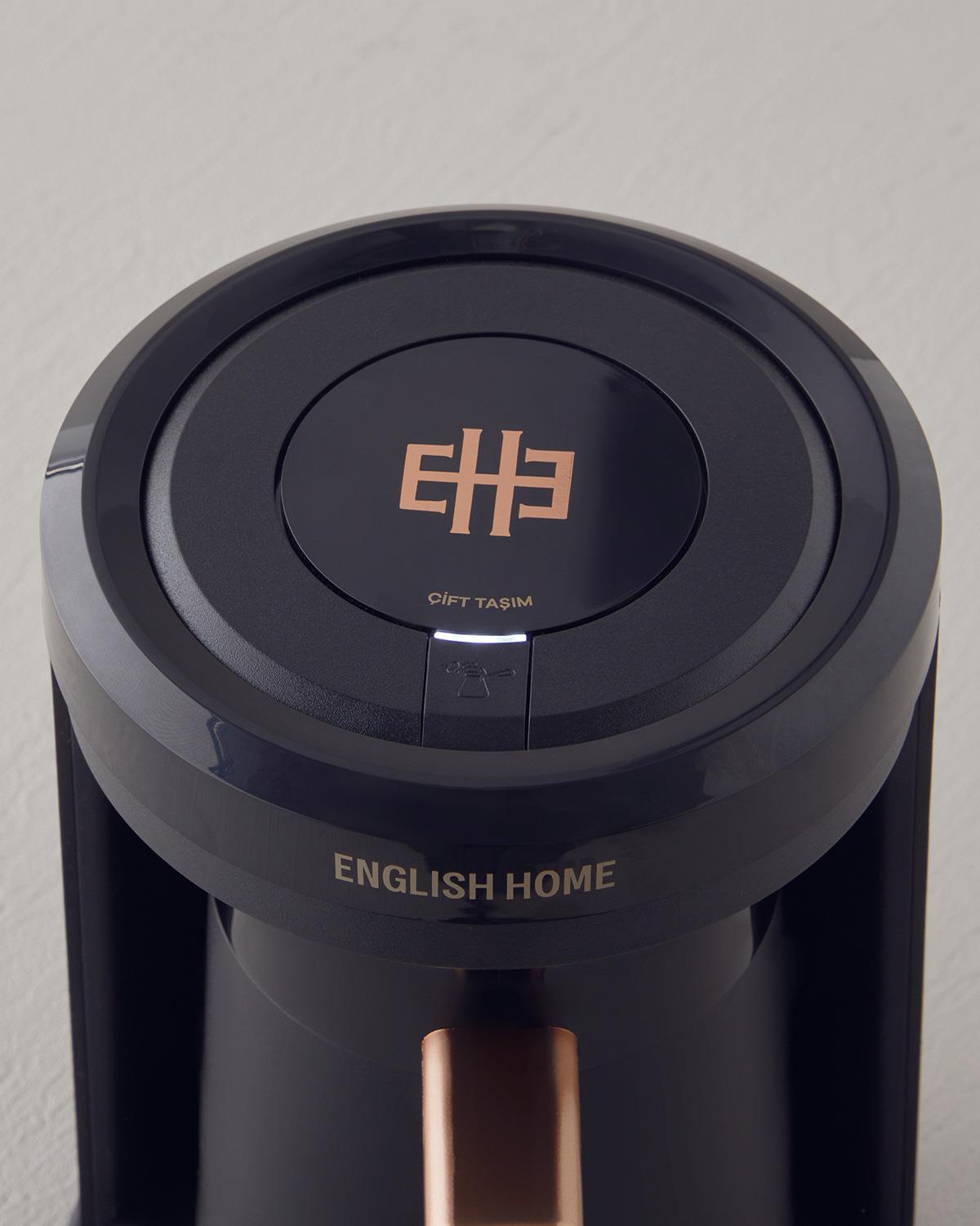 English Home TKM 6002 Çift Taşım Türk Kahvesi Makinesi Siyah-Bakır