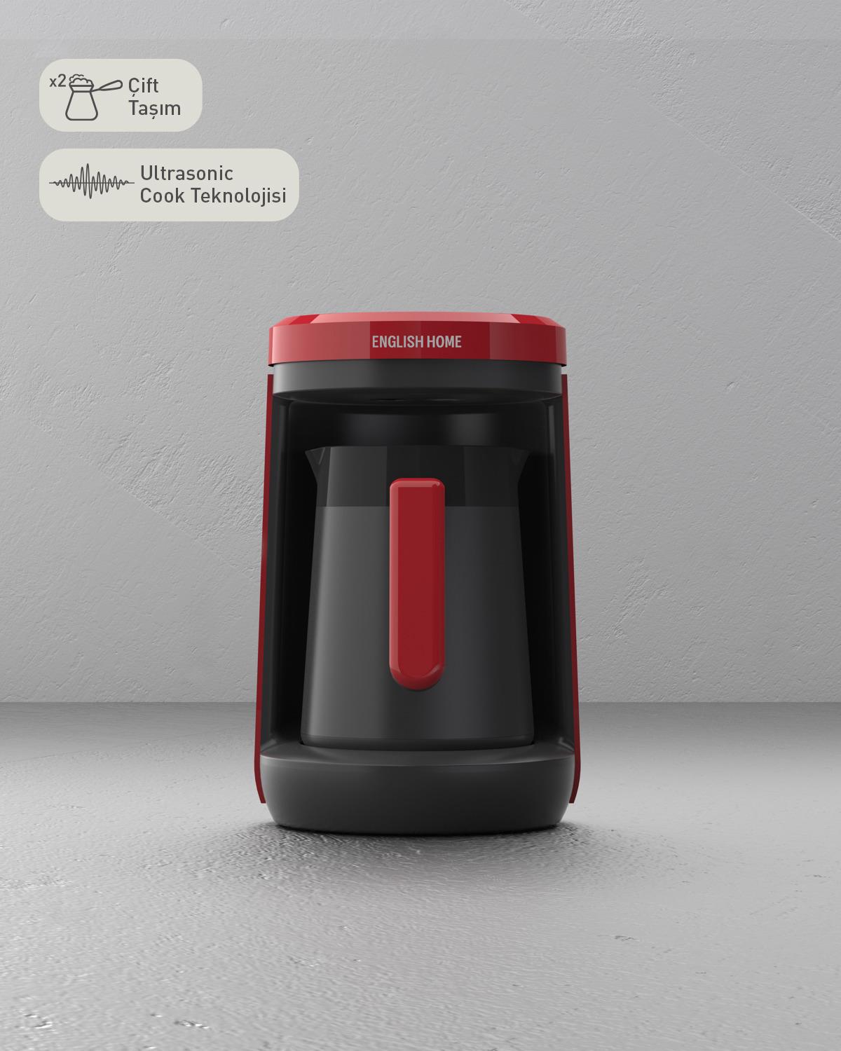 English Home TKM 6002 Çift Taşım Türk Kahvesi Makinesi Berry
