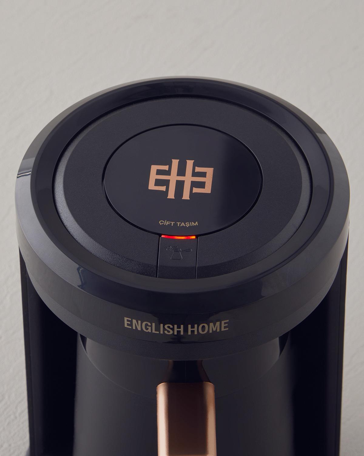 English Home TKM 6002 Çift Taşım Türk Kahvesi Makinesi Siyah-Bakır