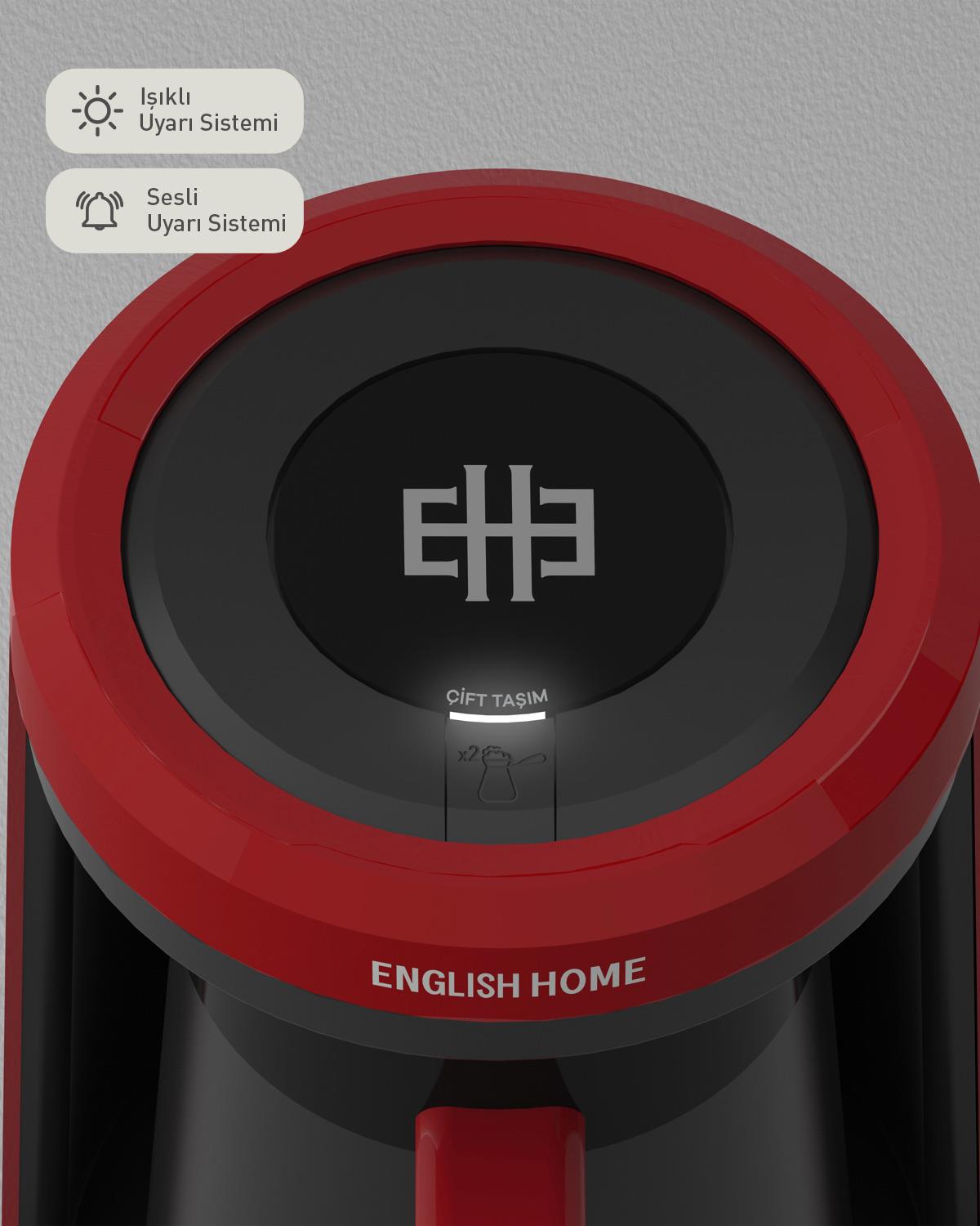English Home TKM 6002 Çift Taşım Türk Kahvesi Makinesi Berry