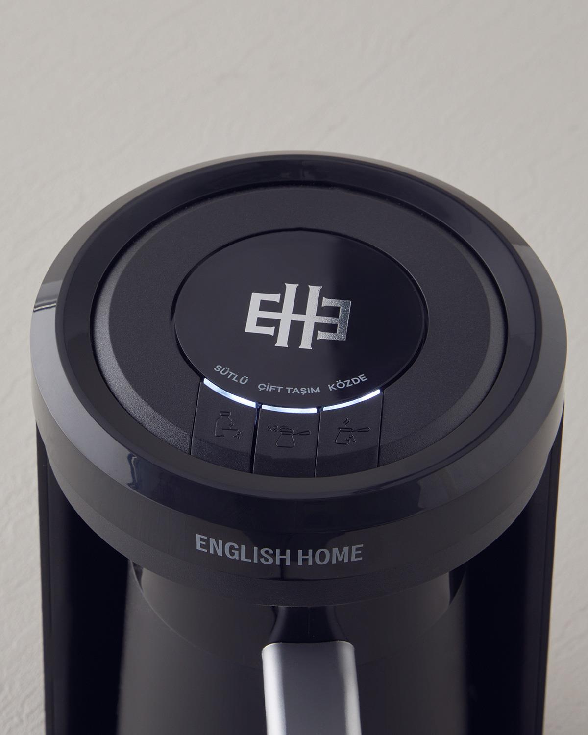 English Home TKM 6011 Sütlü Türk Kahvesi Makinesi Siyah-Krom