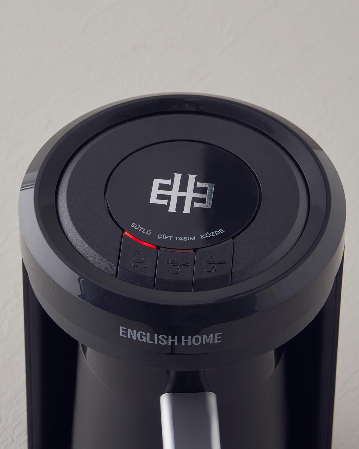 English Home TKM 6011 Sütlü Türk Kahvesi Makinesi Siyah-Krom