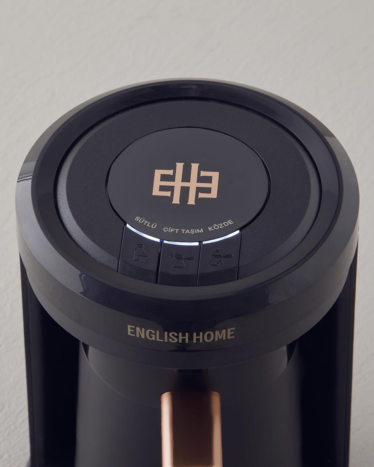 English Home TKM 6011 Sütlü Türk Kahvesi Makinesi Siyah-Bakır