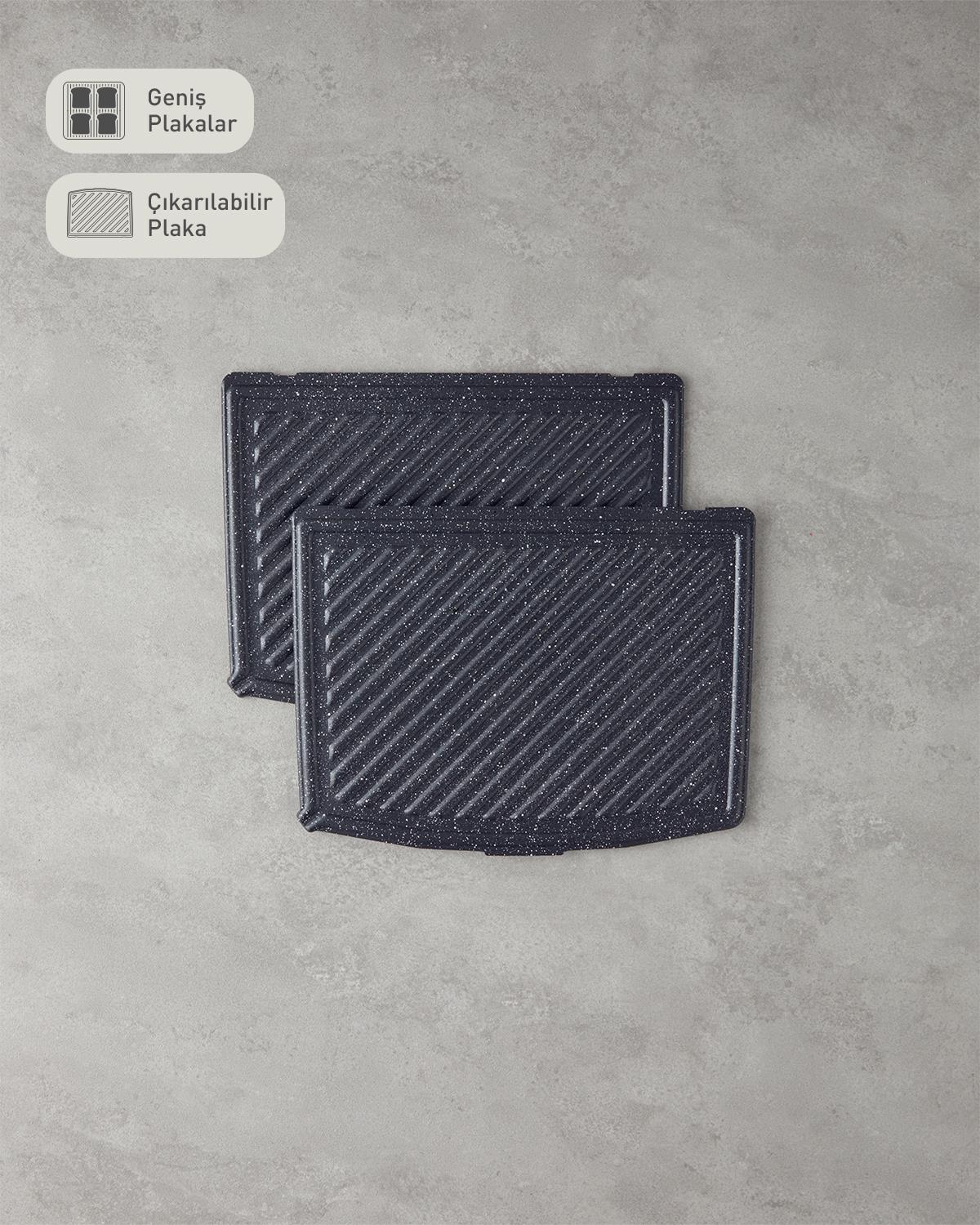English Home TMK 5010 Çıkarılabilir Plakalı Tost Makinesi Siyah-Krom