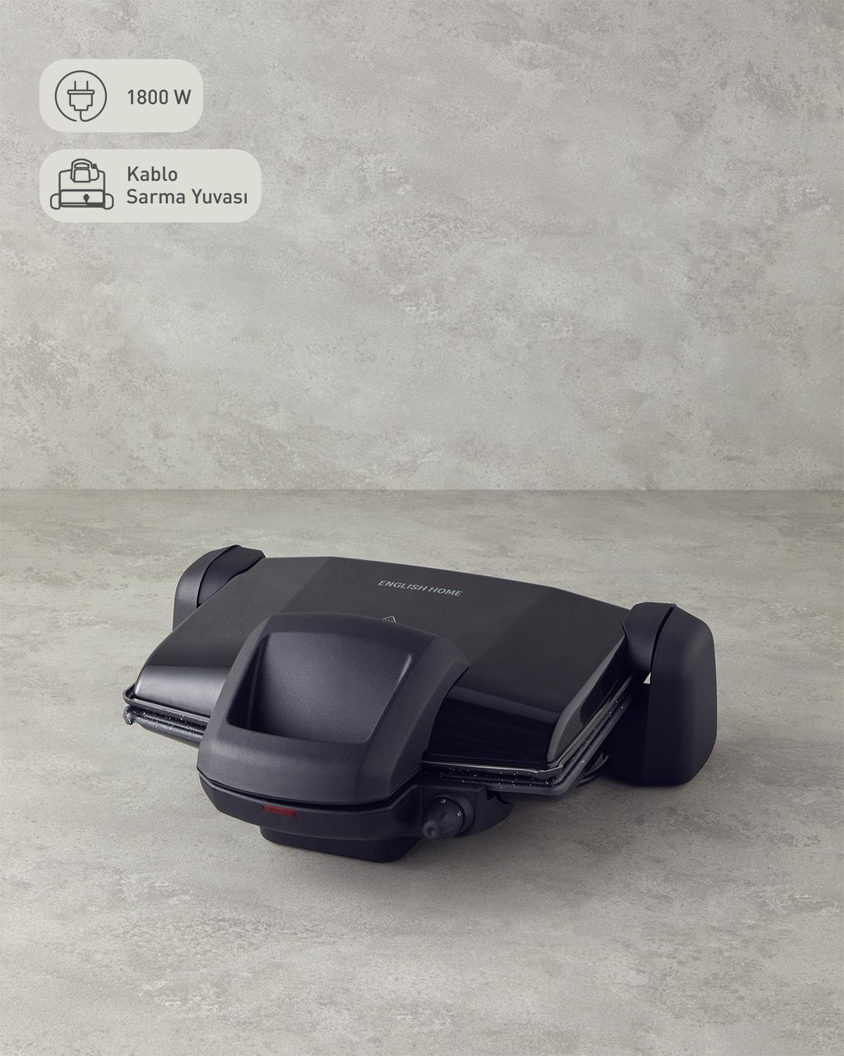 English Home TMK 5010 Çıkarılabilir Plakalı Tost Makinesi Siyah