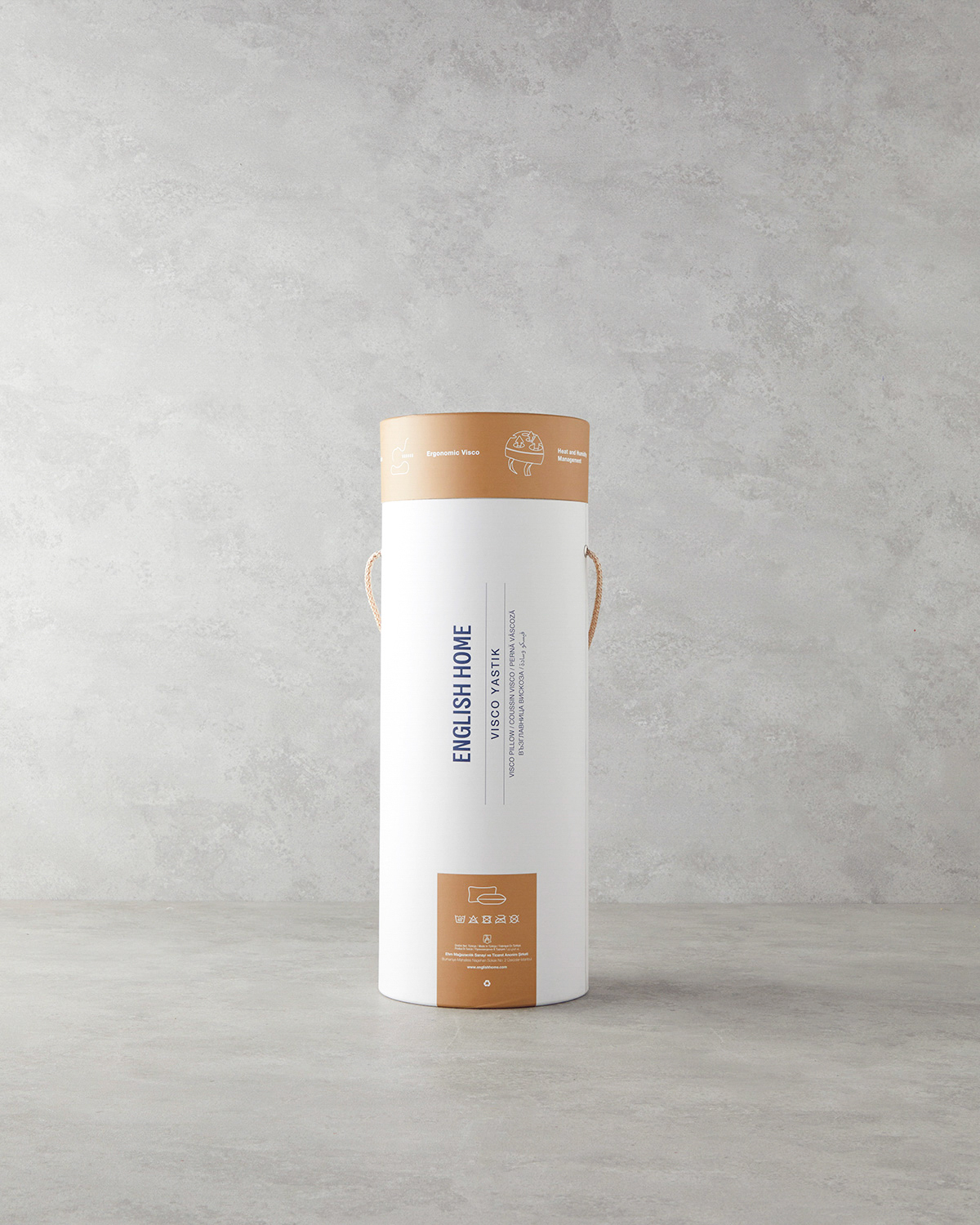 Ergonomik Boyun Destekli Visco Yastık 60x40x16 cm Beyaz