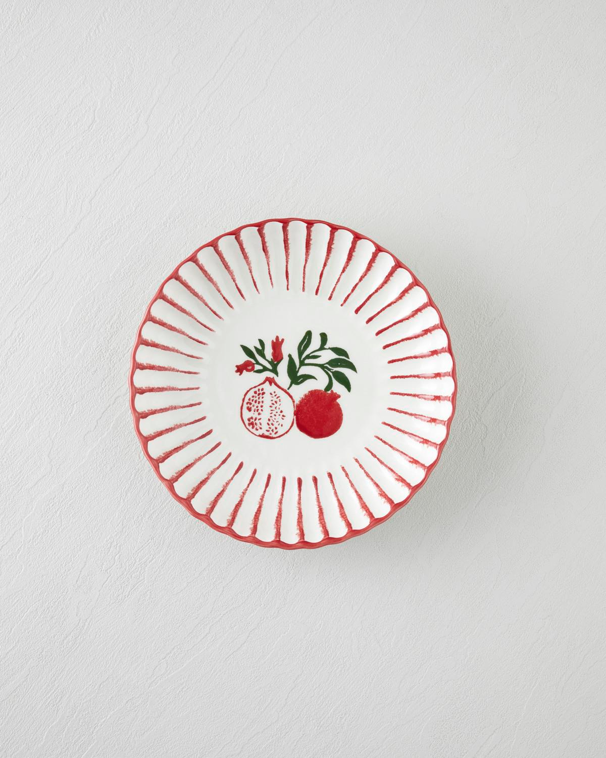 Etna Seramik Çukur Tabak 21 cm Kırmızı