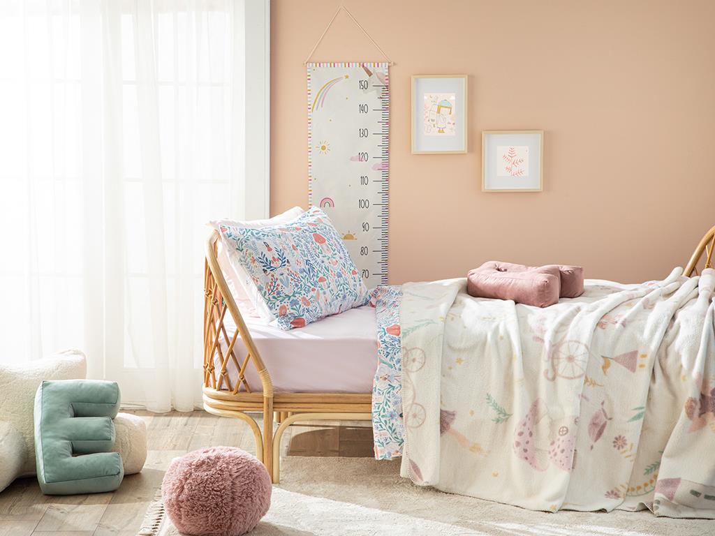 Fairy Pamuklu Çocuk Battaniye Pembe
