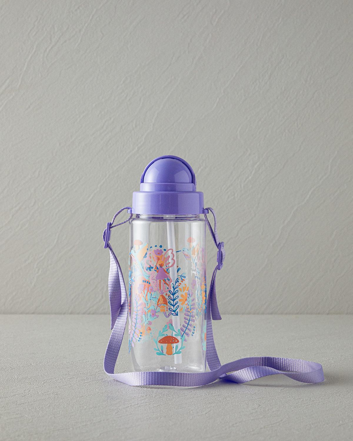 Fairy Trian Askılı Çocuk Suluk 500 ml Mor