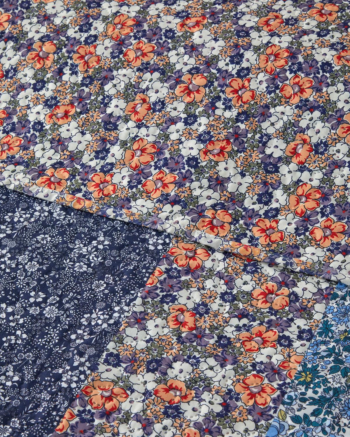 Fanciful Patchwork Tek Kişilik Çok Amaçlı Örtü 160x220 cm Bordo