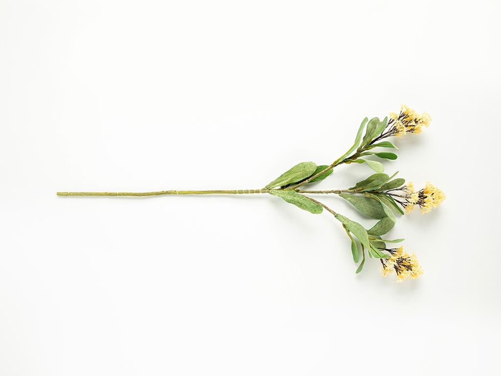 Fancy Flowers Tek Dal Yapay Çiçek Krem