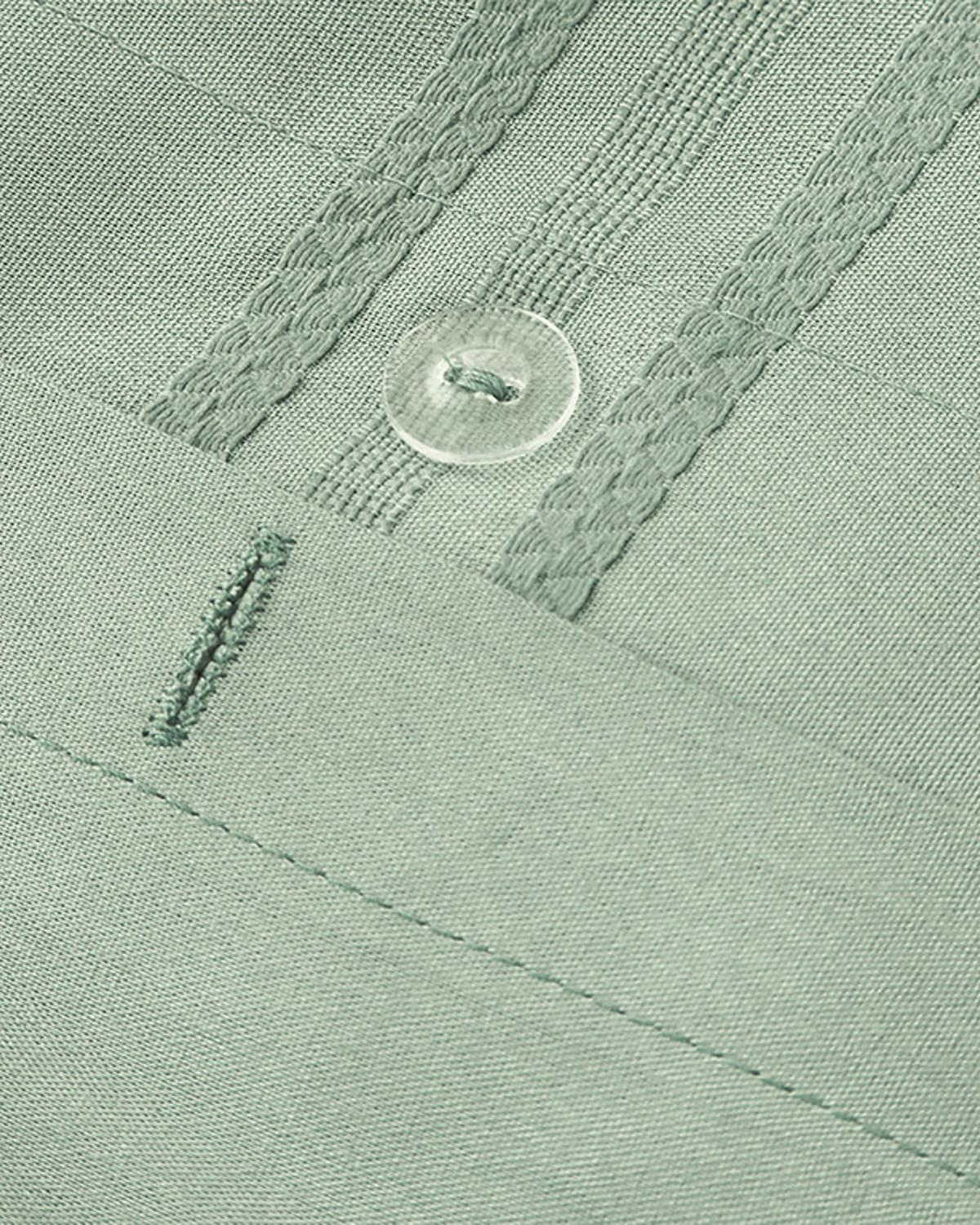Fancy Premium Soft Cotton Çift Kişilik Nevresim Takımı Seledon