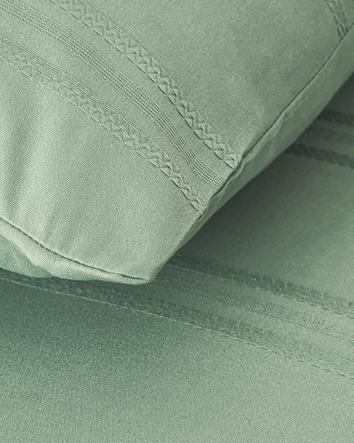 Fancy Premium Soft Cotton Çift Kişilik Nevresim Takımı Seledon