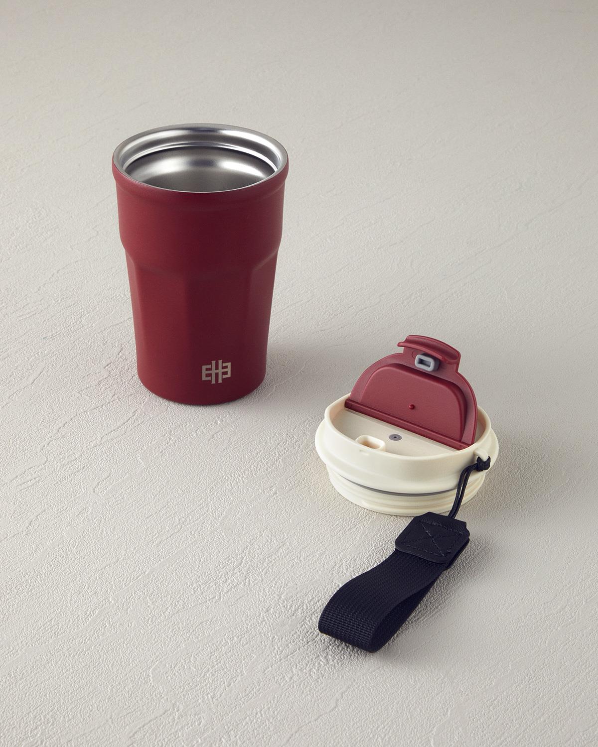 Fiera Paslanmaz Çelik Termos 360 ml Bordo