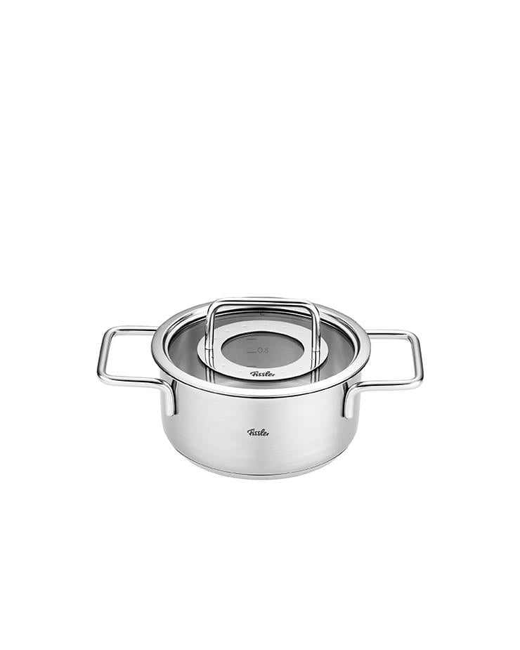 Fissler Pure Collection Paslanmaz Çelik 9 Parça Tencere Seti 16-16-20-20-24 cm Silver