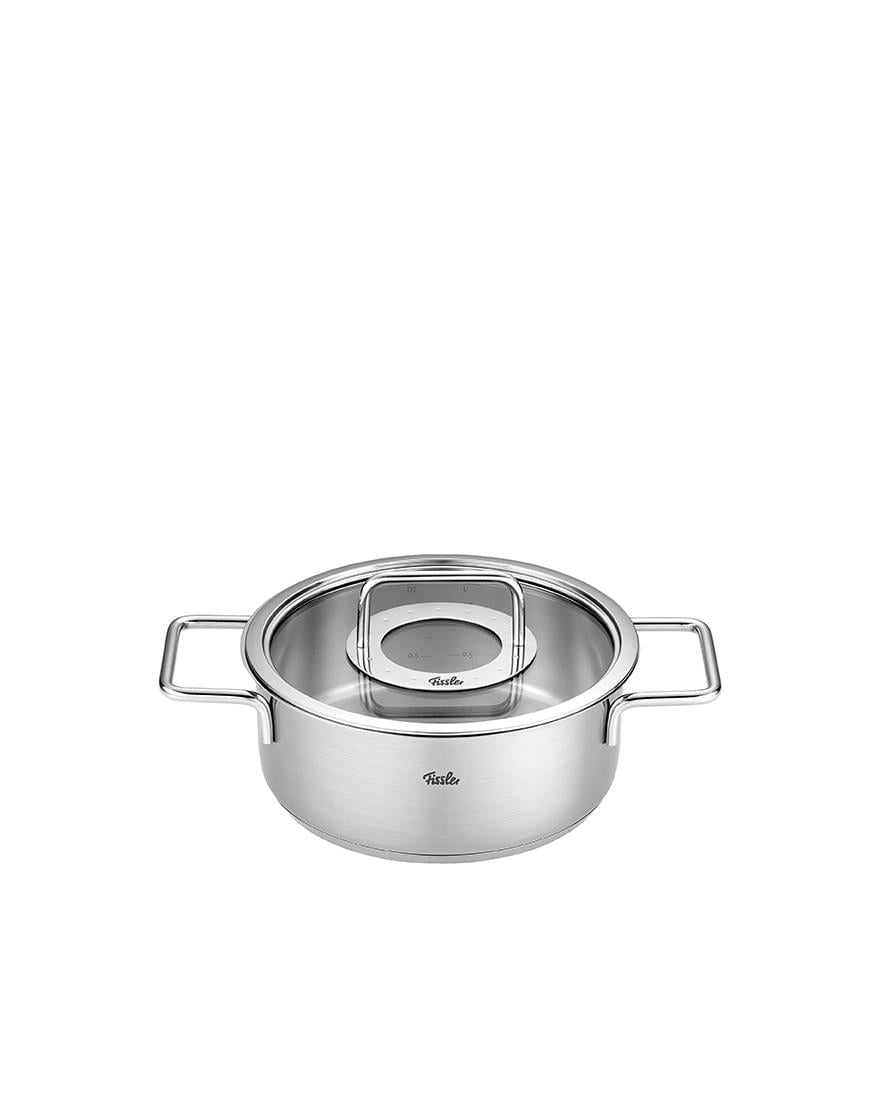Fissler Pure Collection Paslanmaz Çelik 9 Parça Tencere Seti 16-16-20-20-24 cm Silver