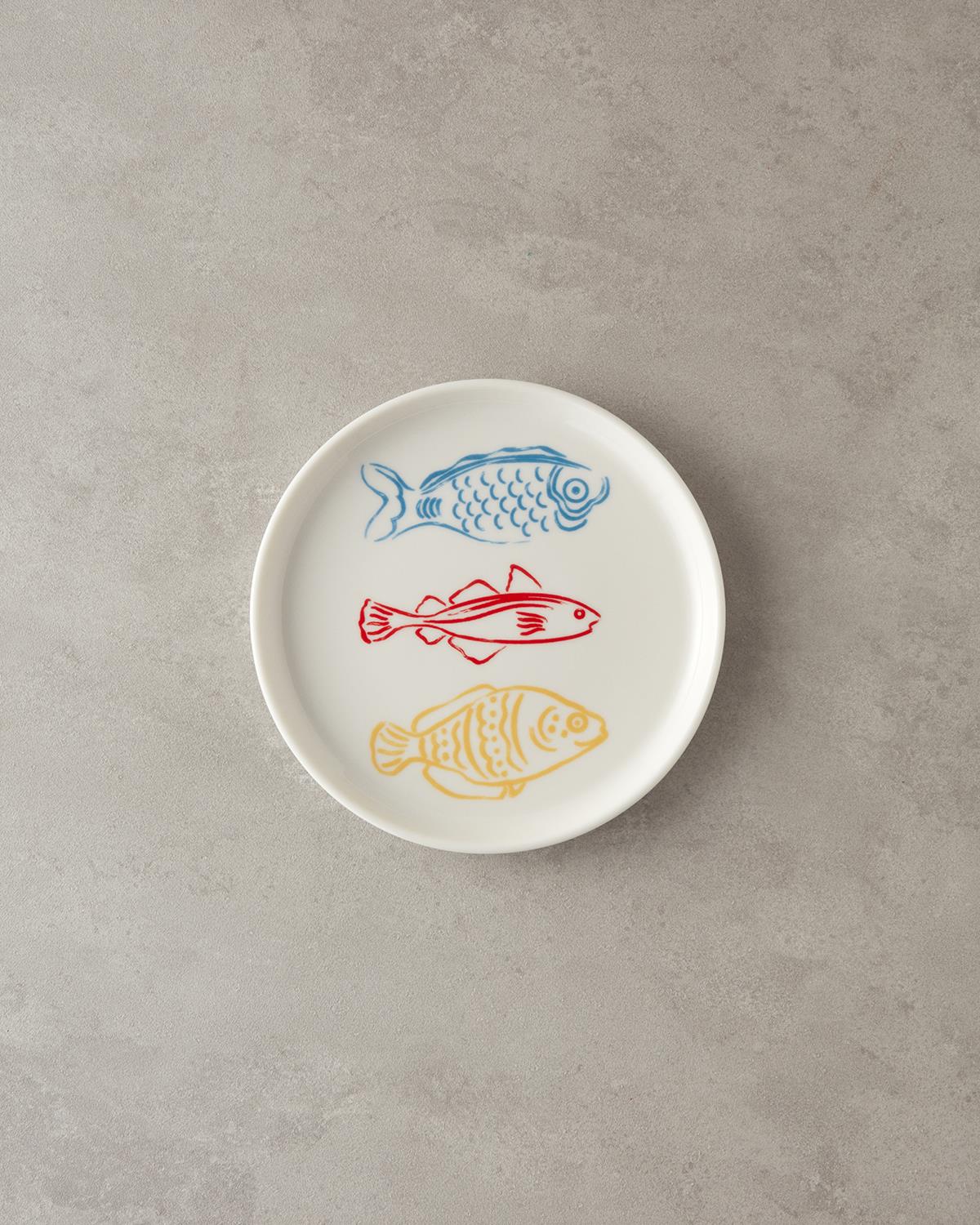 Flake Bone Porselen Pasta Tabağı 21 cm Renkli