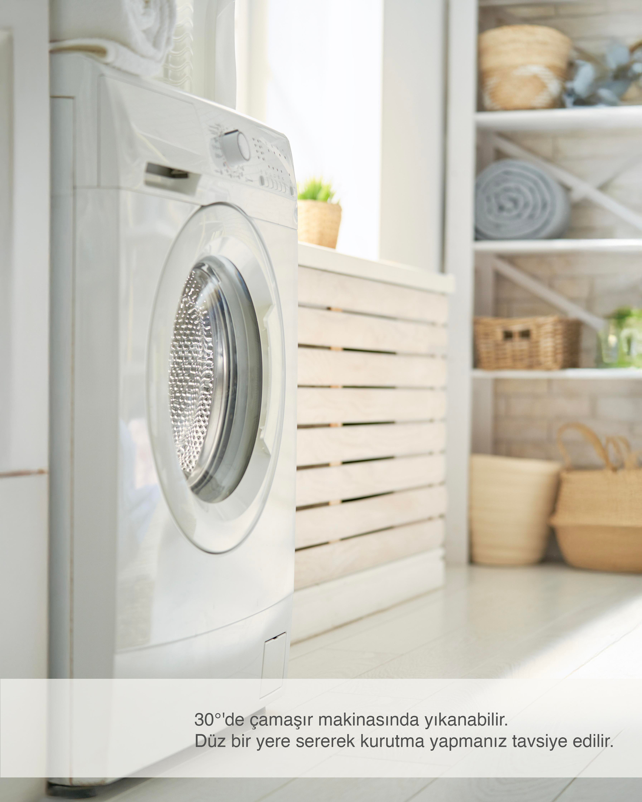 Fleur 3D Jakarlı Yastık 50x70 cm Beyaz