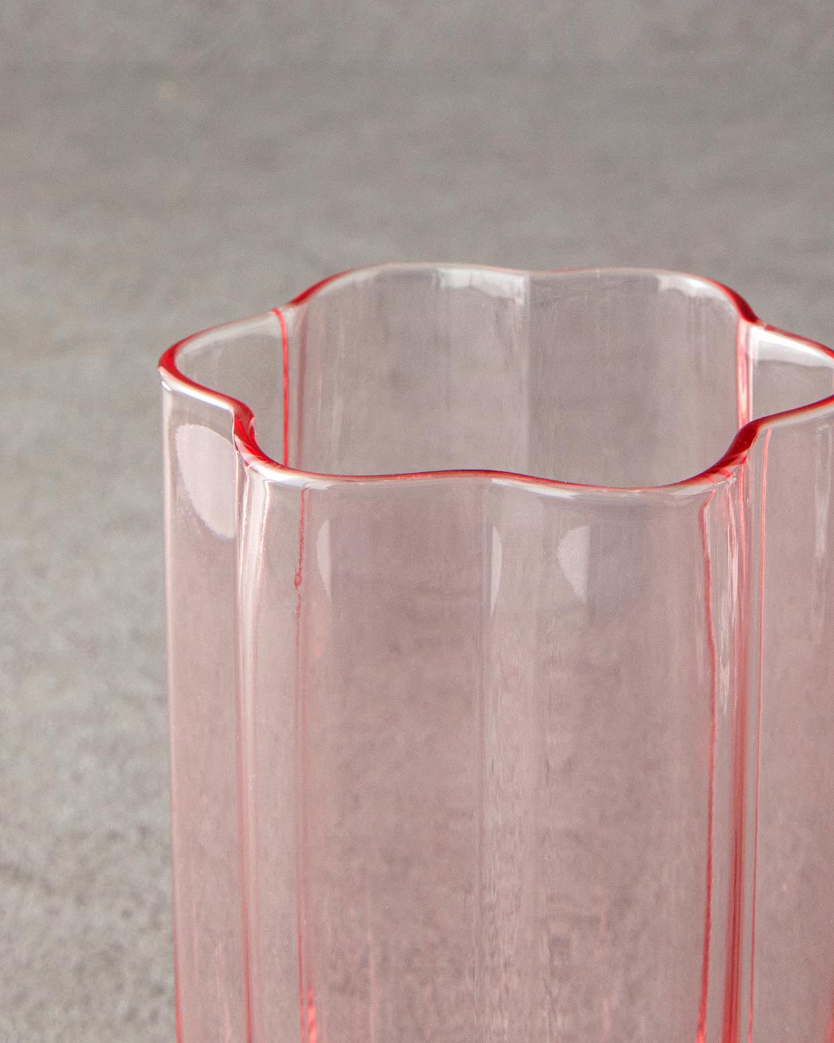 Flor Pura Cam 2'li Meşrubat Bardağı Pembe