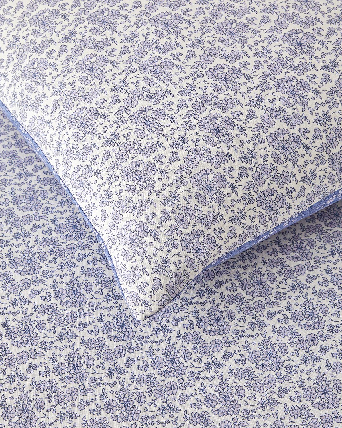 Floral Breeze Kolay Ütülenir Çift Kişilik Nevresim Takımı 200x220 cm Mor