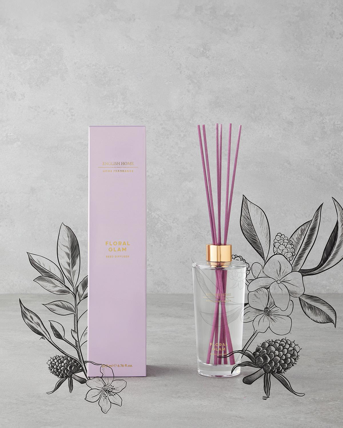 Floral Glam Çubuklu Oda Kokusu