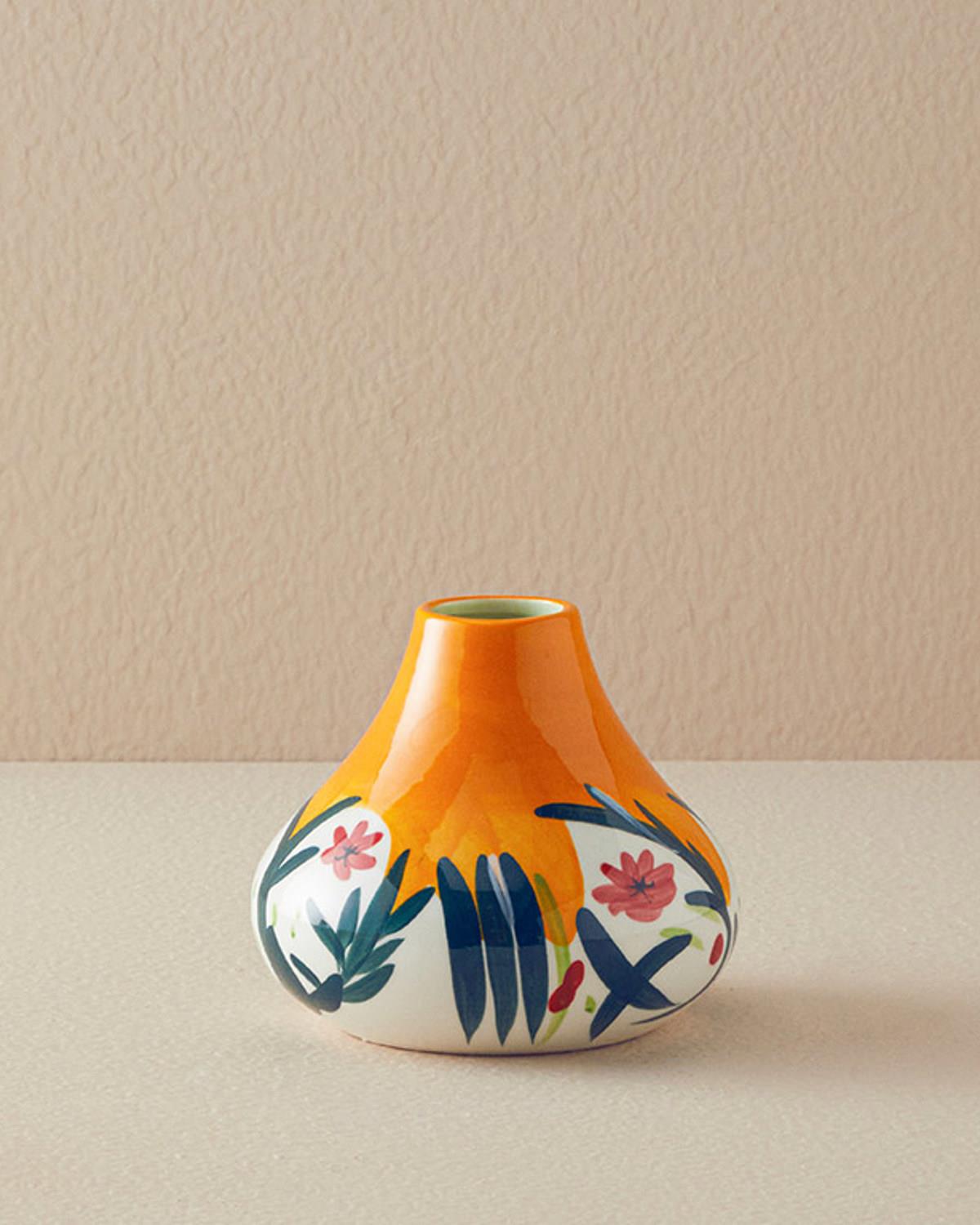 Florals Vazo Turuncu