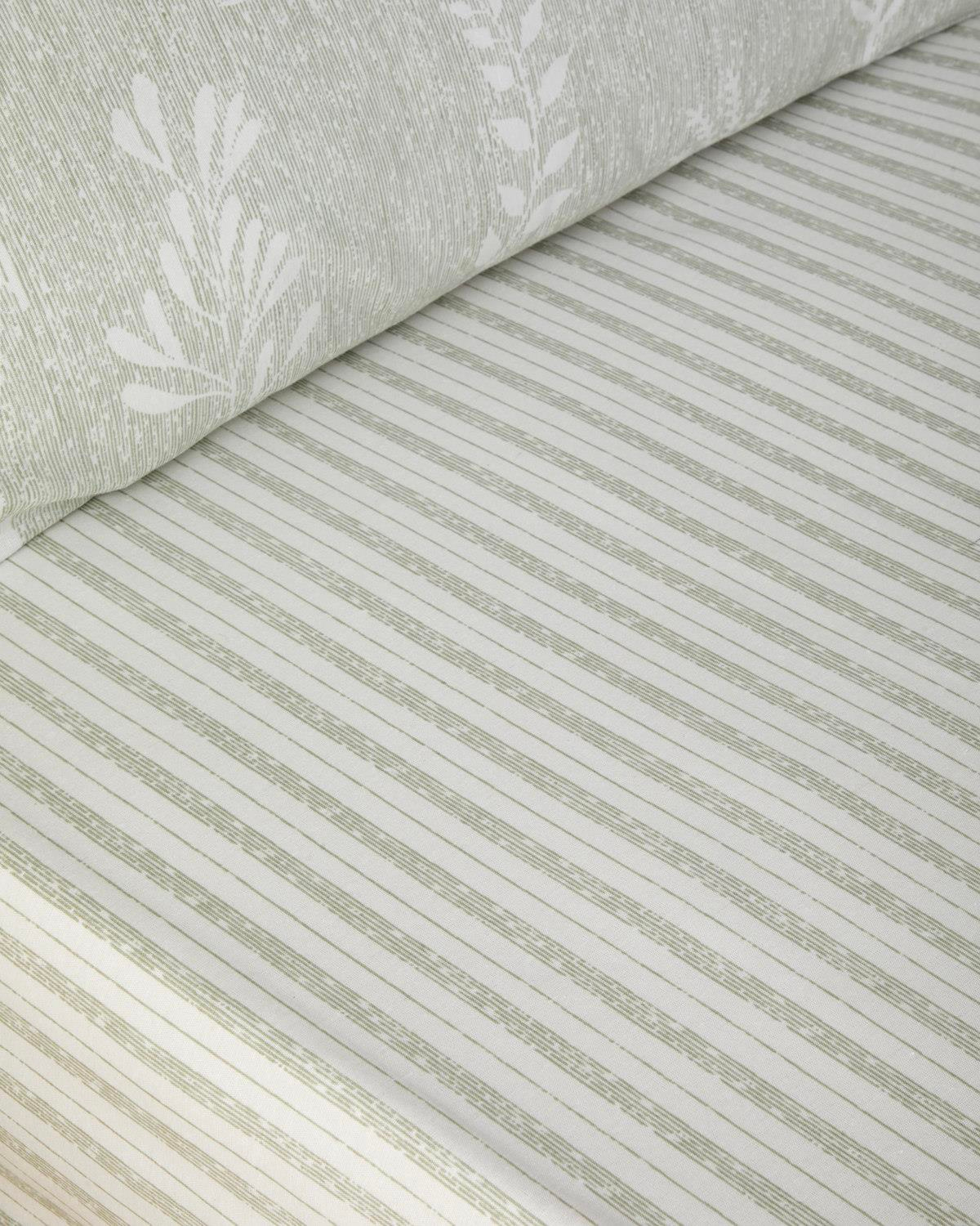 Florine Kolay Ütülenir Çift Kişilik Nevresim Takımı 200x220 cm Açık Yeşil