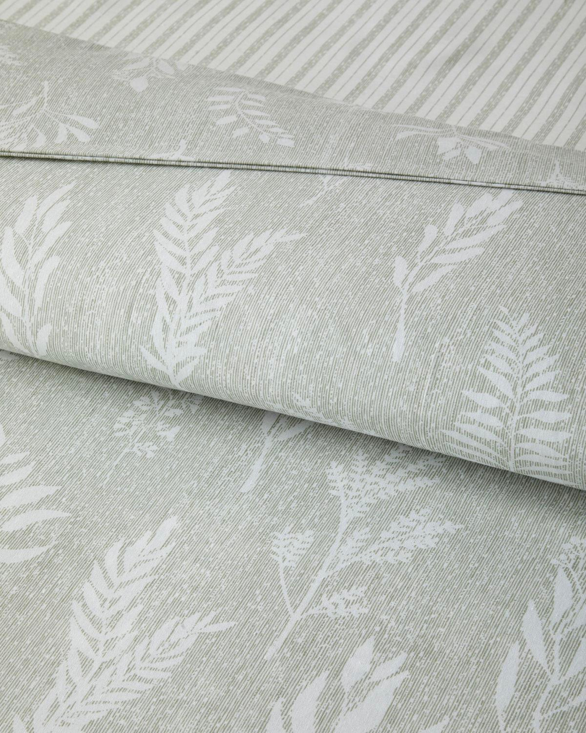 Florine Kolay Ütülenir Çift Kişilik Nevresim Takımı 200x220 cm Açık Yeşil