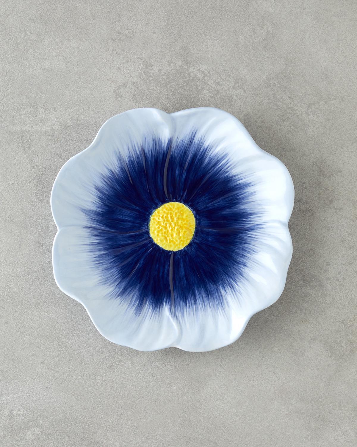 Flowerella Dolomite Pasta Tabağı 21 cm Mavi