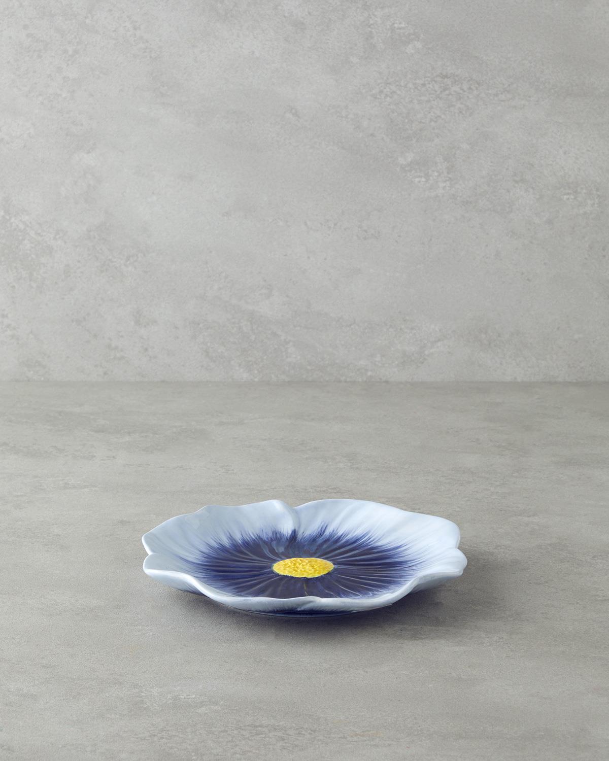 Flowerella Dolomite Pasta Tabağı 21 cm Mavi