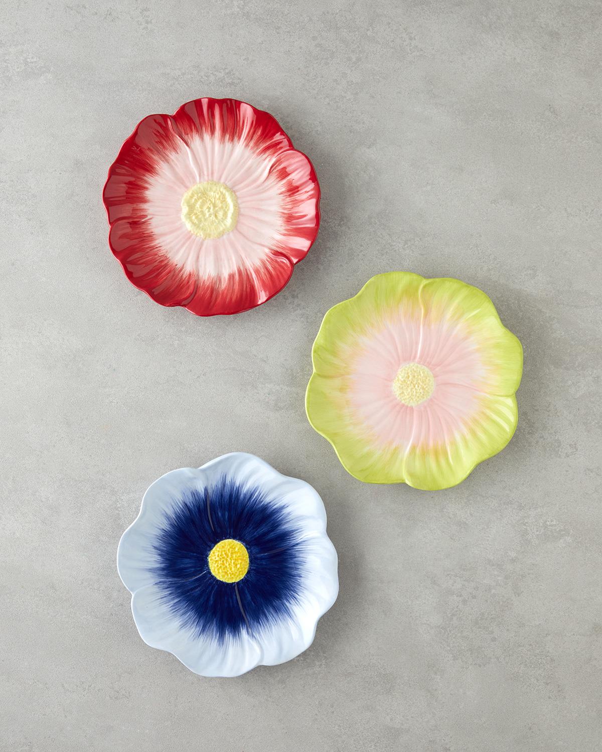 Flowerella Dolomite Pasta Tabağı 21 cm Kırmızı-Pembe