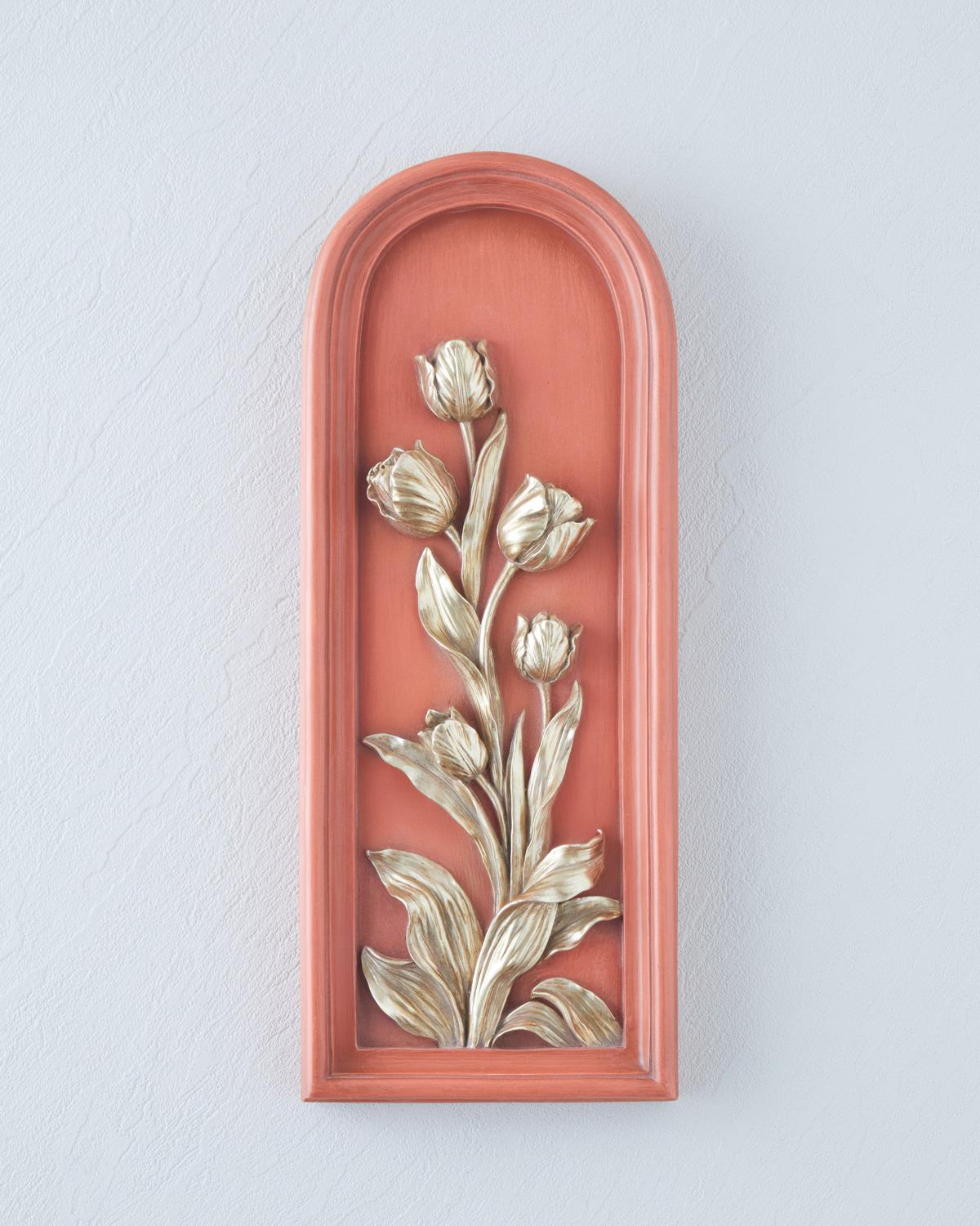 Flowery Duvar Aksesuarı 13,5x3,5x34,5 cm Turuncu