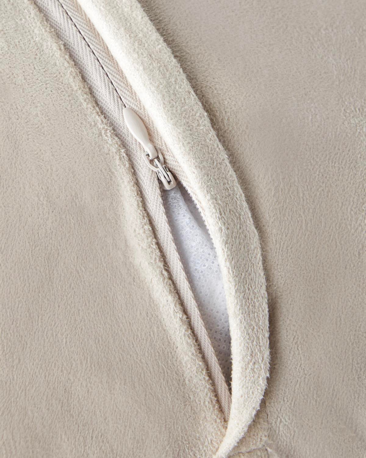 Fluffy Kırlent Kılıfı 45x45 cm Açık Kahverengi