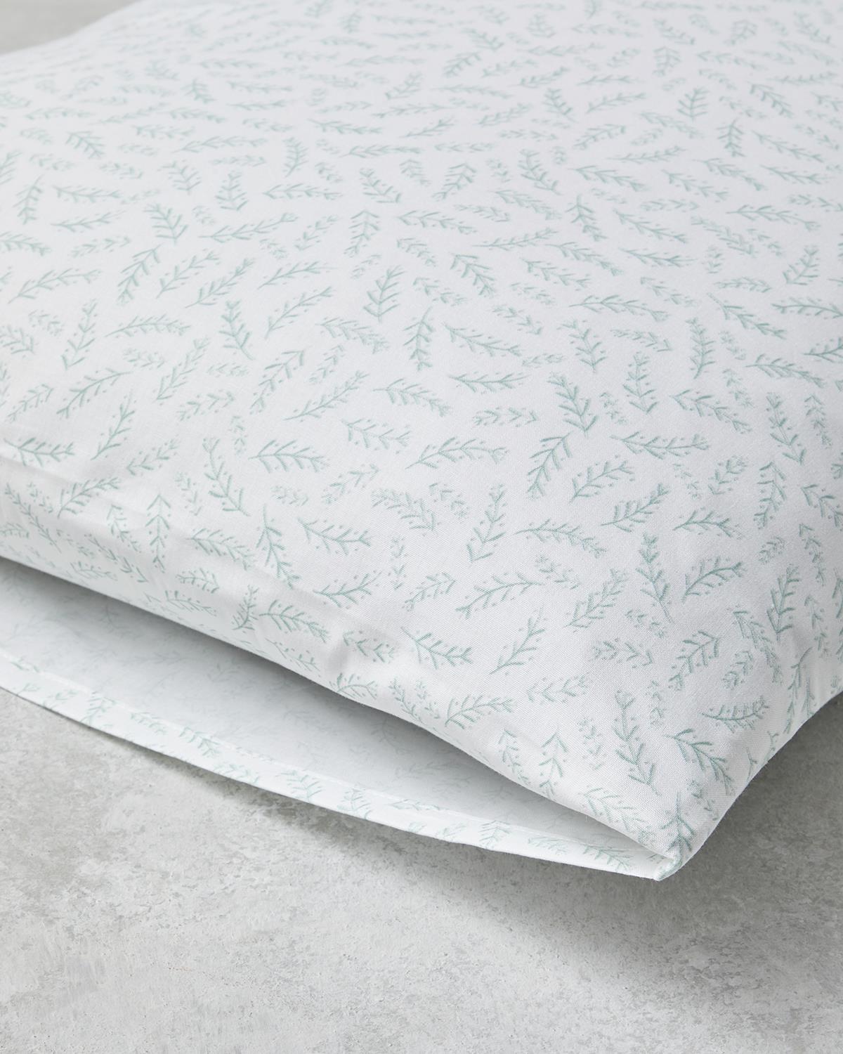 Forest Essence Pamuklu 2'li Yastık Kılıfı 50x70 cm Yeşil