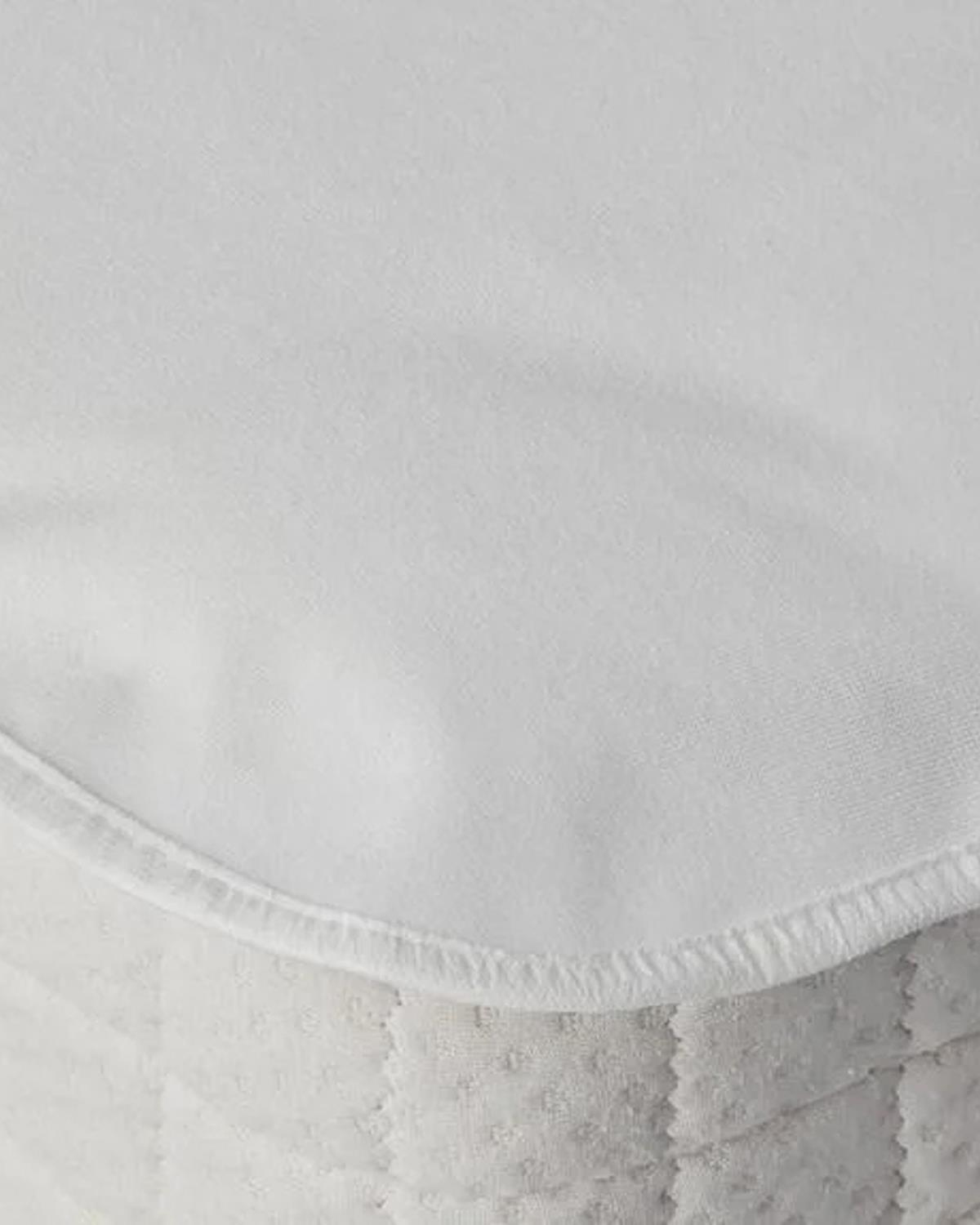 Fresh Touch Polyester Sıvı Geçirmez Çift Kişilik Alez Beyaz